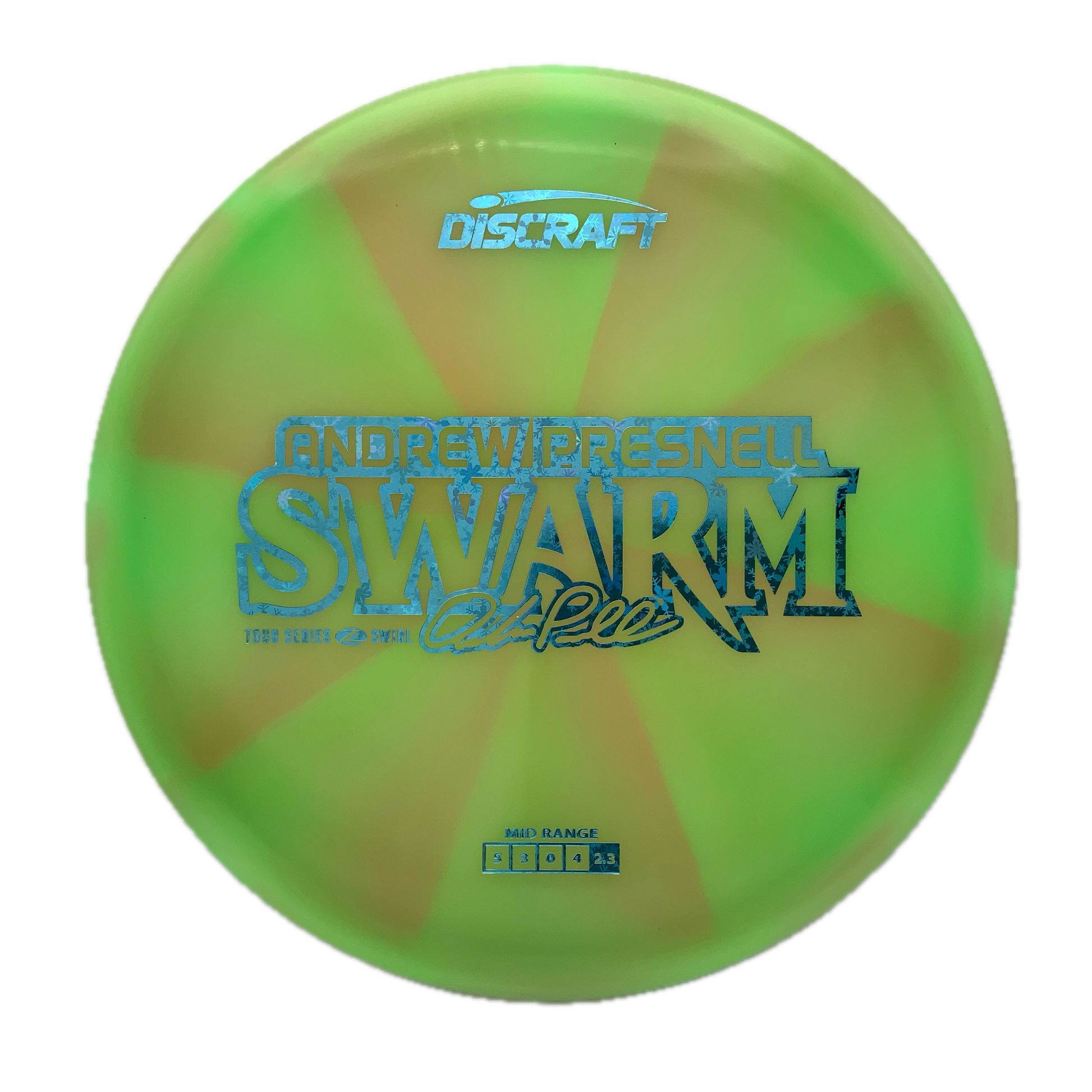 Discraft Swarm - 2025 Andrew Presnell Tour Series Z Swirl #2 - 175-176 - Astro Discs TX - Houston Disc Golf