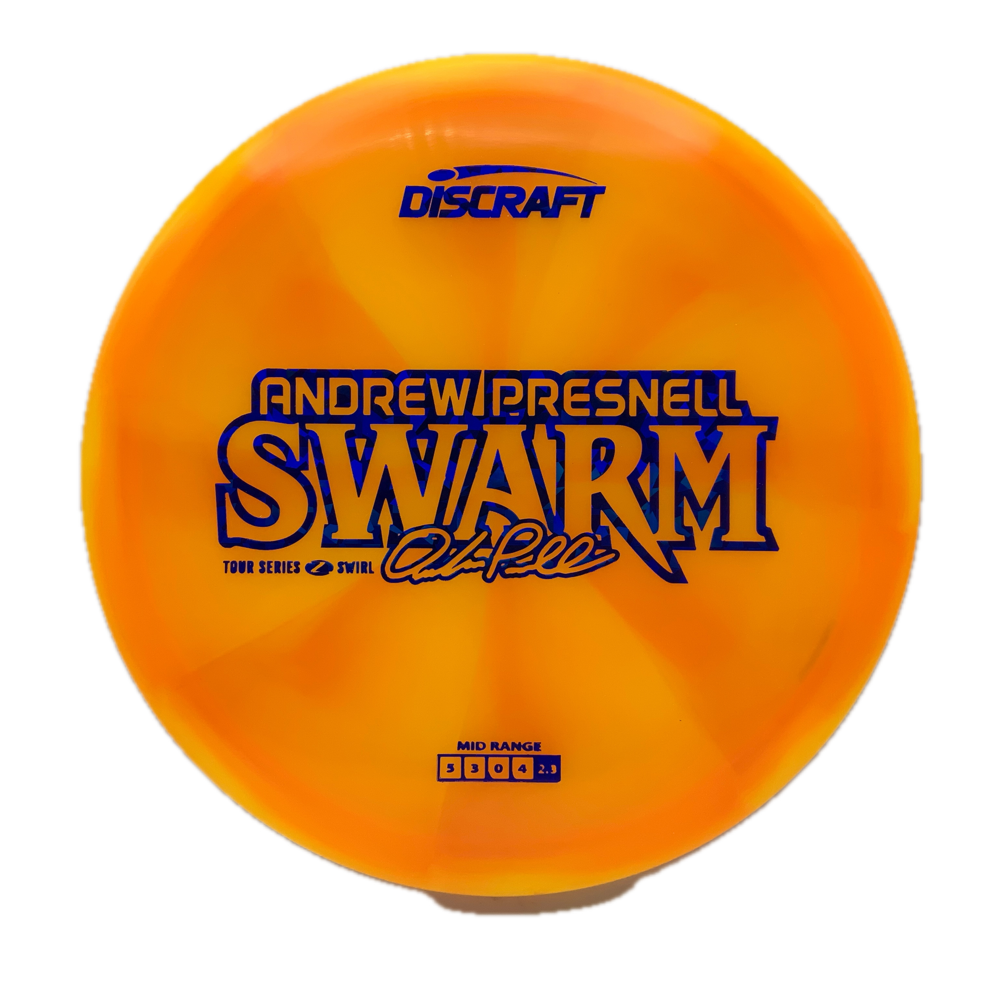 Discraft Swarm - 2025 Andrew Presnell Tour Series Z Swirl #3 - 175-176 - Astro Discs TX - Houston Disc Golf