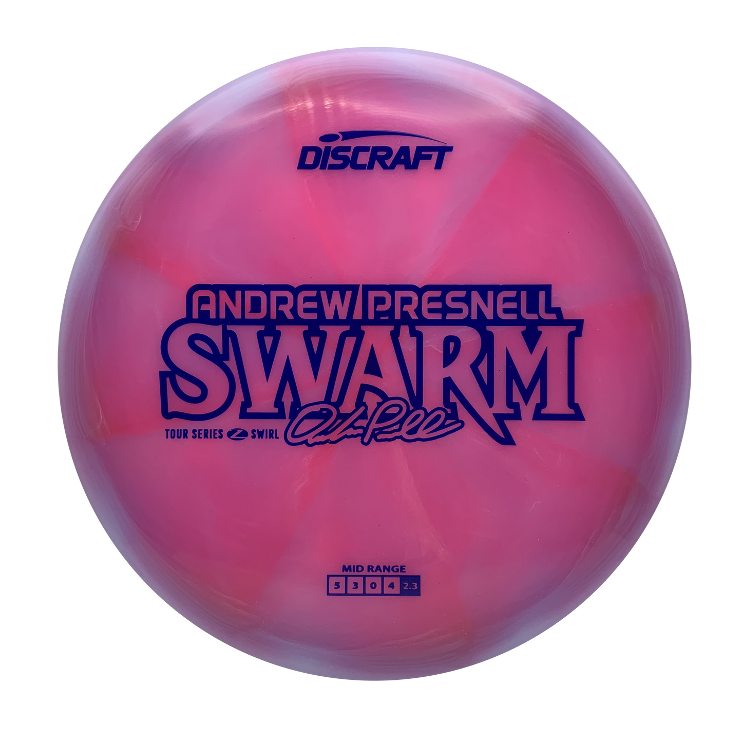 Discraft Swarm - 2025 Andrew Presnell Tour Series Z Swirl #8 - 177+ - Astro Discs TX - Houston Disc Golf