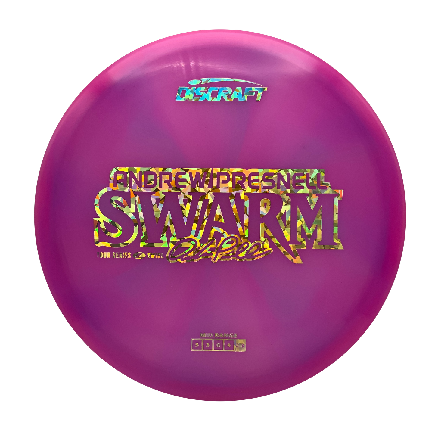 Discraft Swarm - 2025 Andrew Presnell Tour Series Z Swirl #10 - 177+ - Astro Discs TX - Houston Disc Golf
