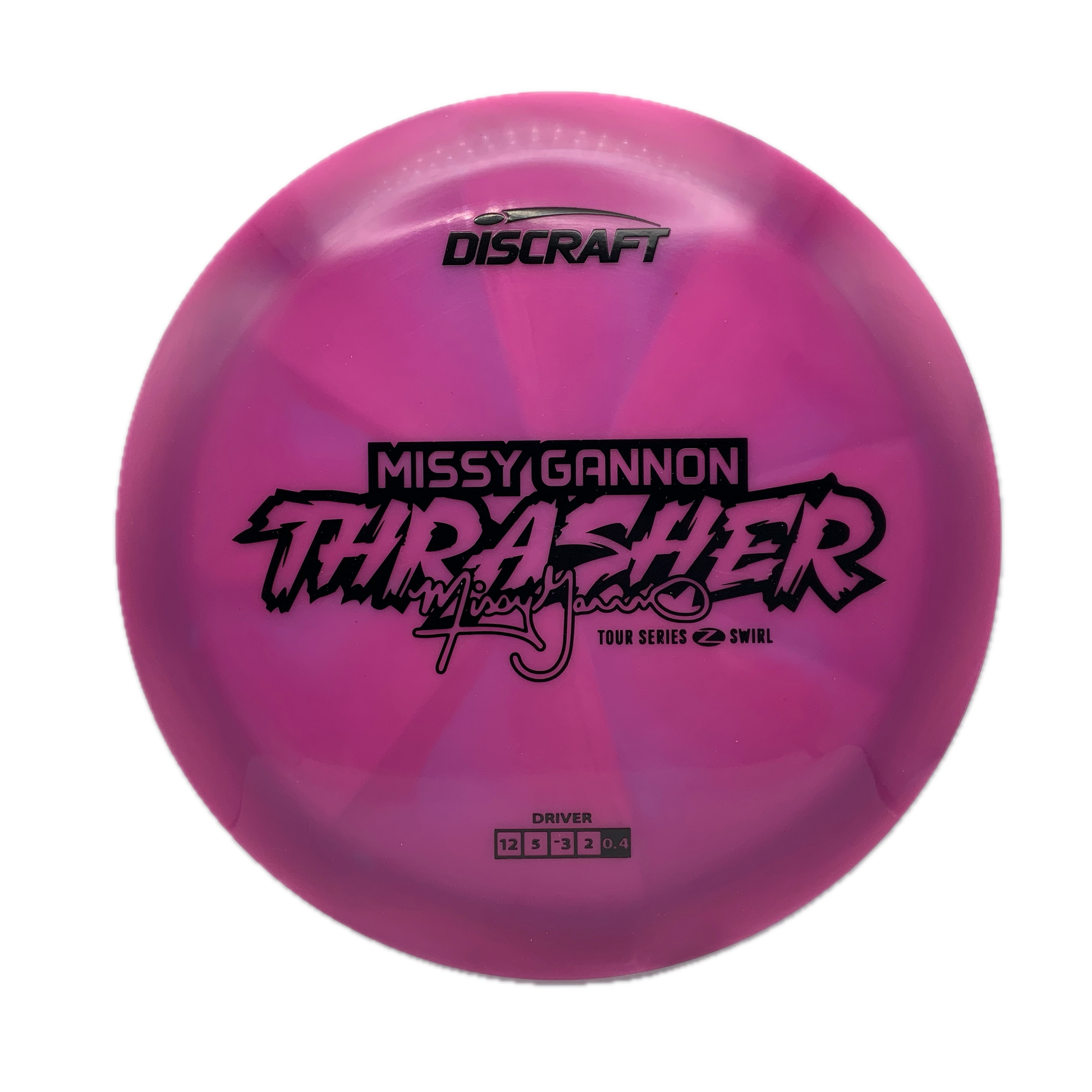Discraft Thrasher - 2025 Missy Gannon Tour Series Z Swirl #3 - 173-174 - Astro Discs TX - Houston Disc Golf