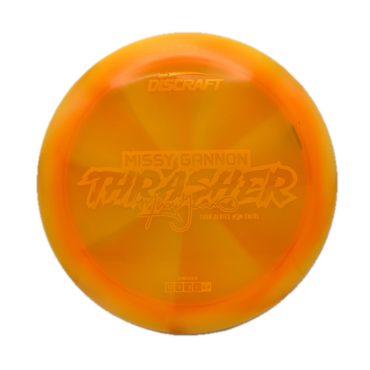 Discraft Thrasher - 2025 Missy Gannon Tour Series Z Swirl #7 - 173-174 - Astro Discs TX - Houston Disc Golf