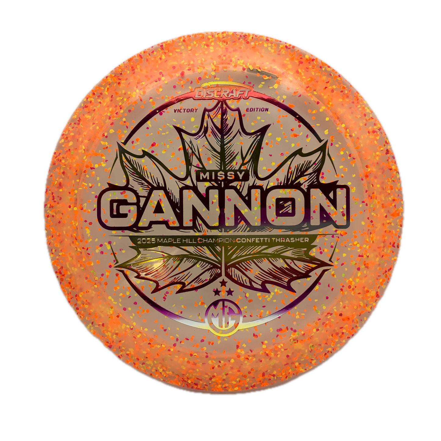 Discraft Thrasher - 2025 Missy Gannon Tour Series Z Confetti #19 - 173-174 - Astro Discs TX - Houston Disc Golf