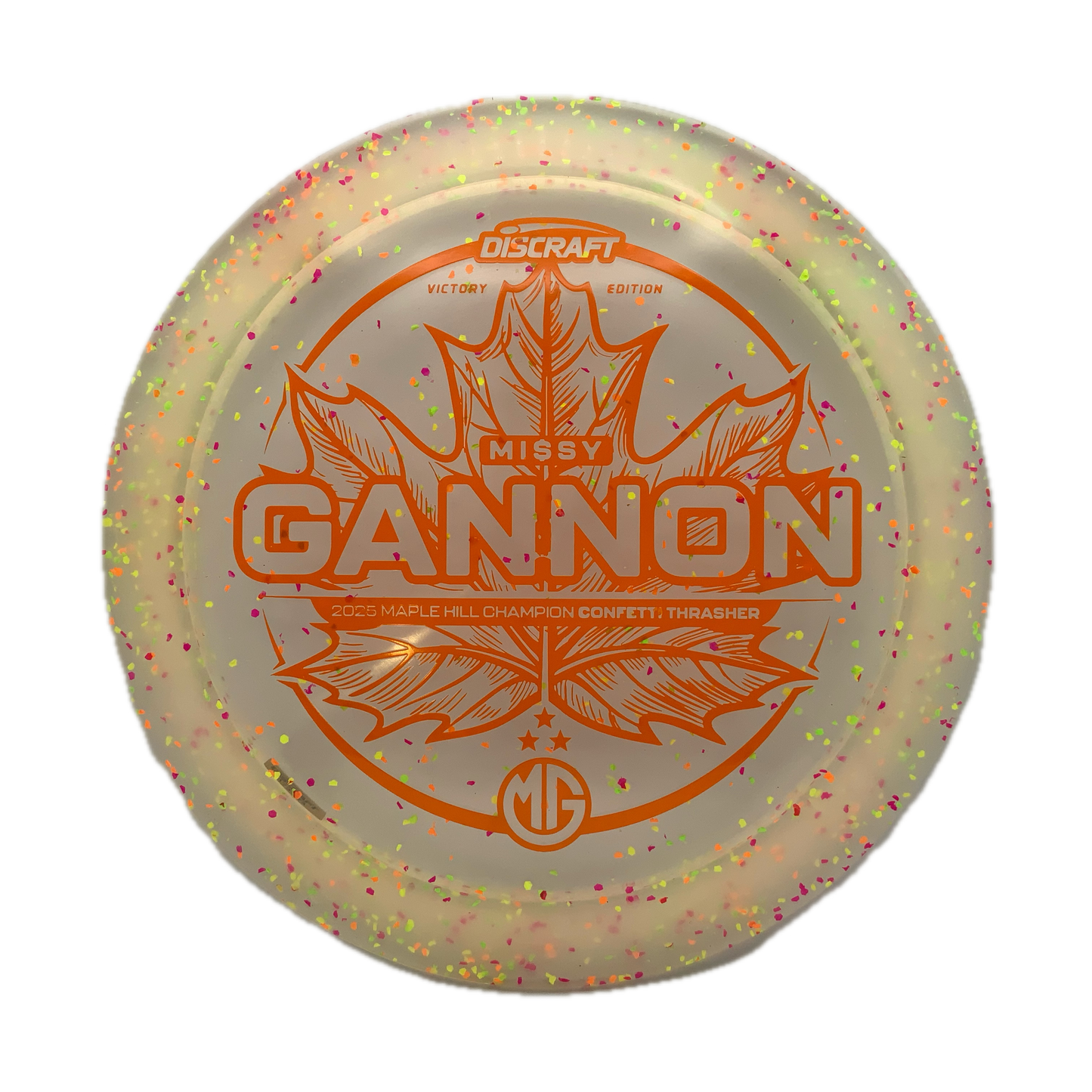 Discraft Thrasher - 2025 Missy Gannon Tour Series Z Confetti #21 - 173-174 - Astro Discs TX - Houston Disc Golf