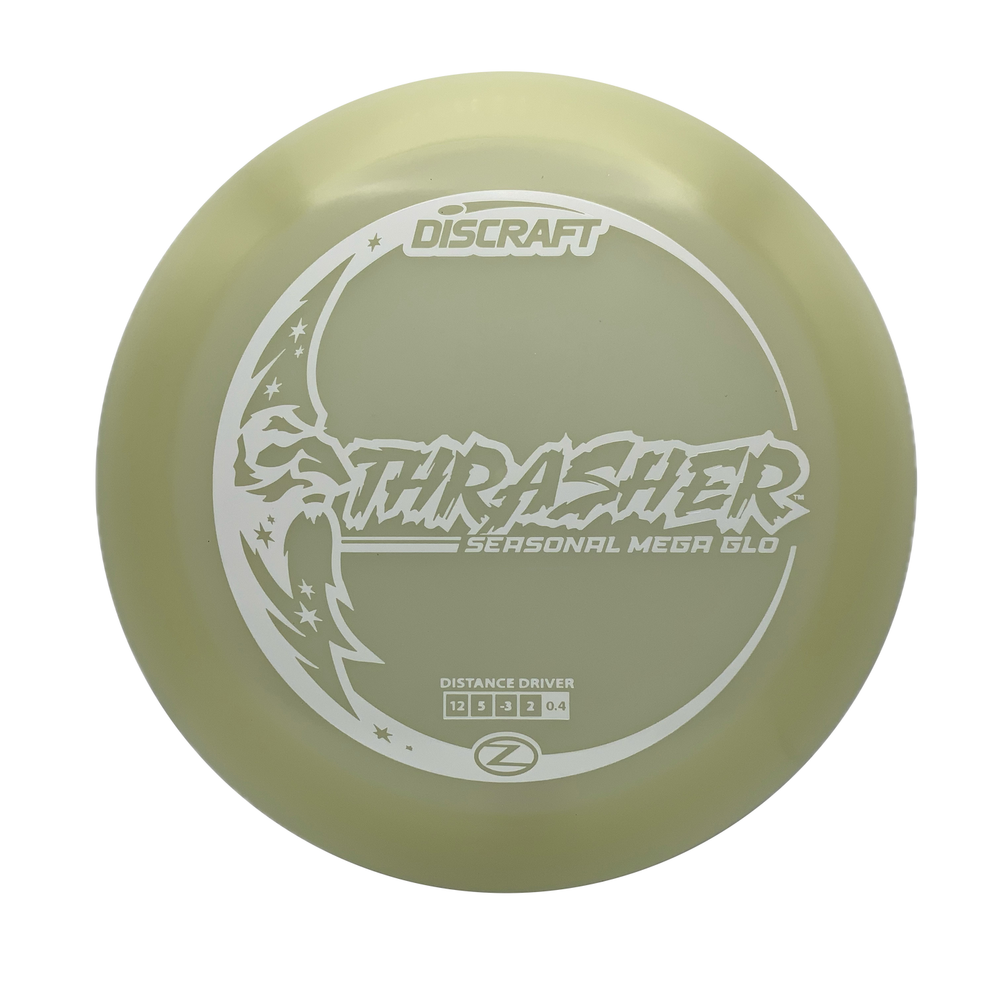 Discraft Thrasher - Mega Glo Z Mega Glo Z #1 - 167-169 - Astro Discs TX - Houston Disc Golf