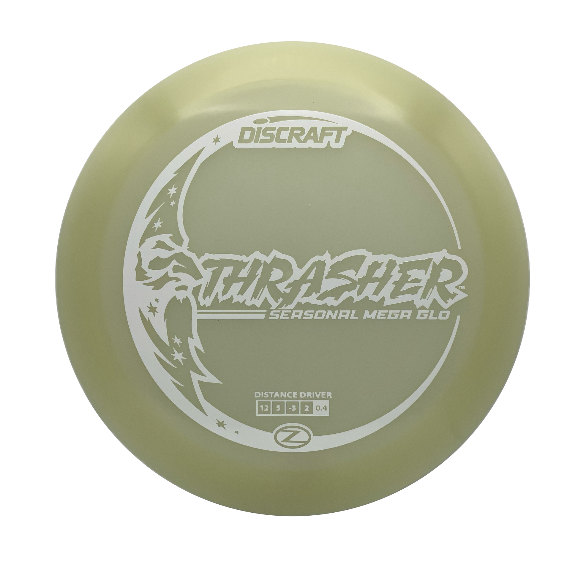Discraft Thrasher - Mega Glo Z Mega Glo Z #1 - 167-169 - Astro Discs TX - Houston Disc Golf