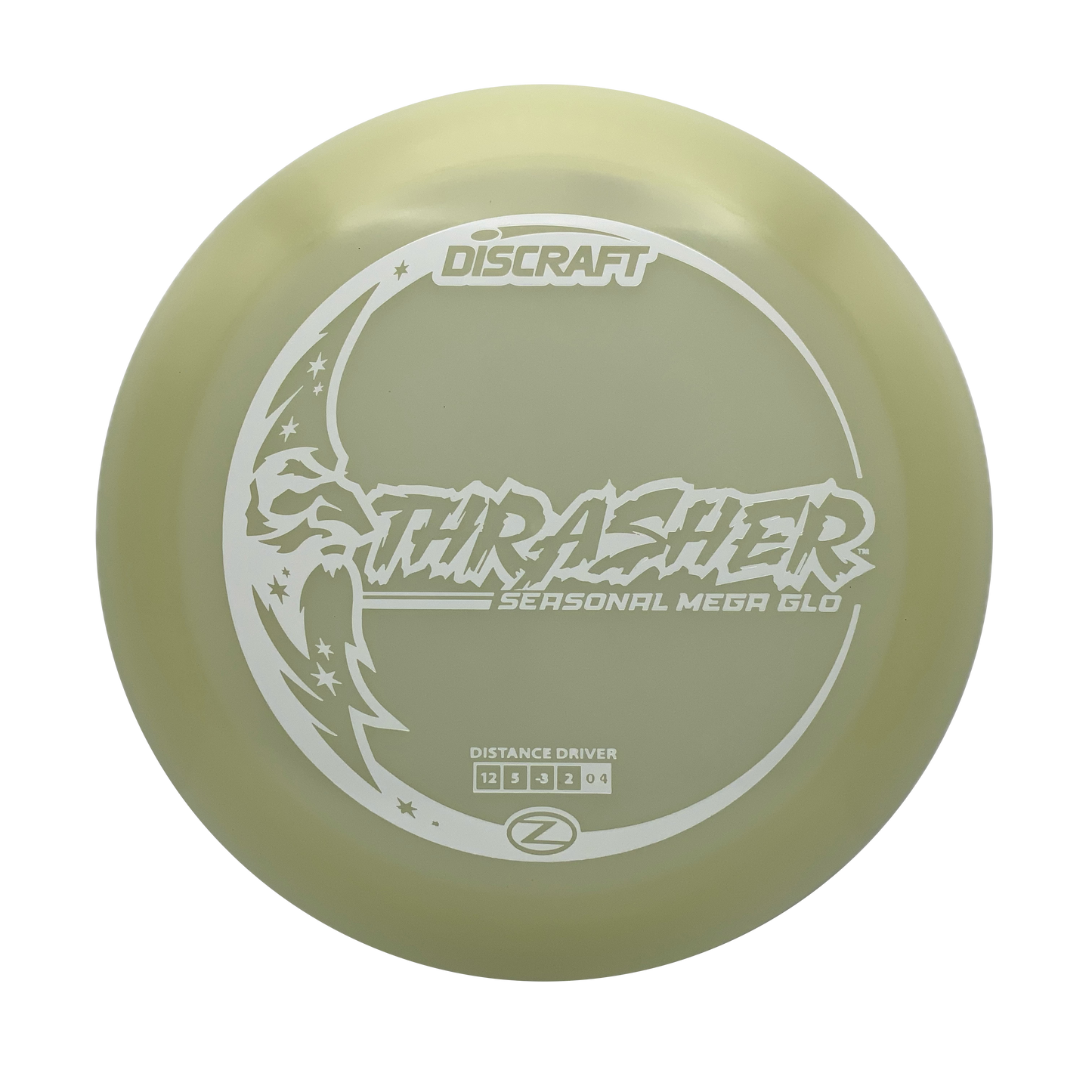Discraft Thrasher - Mega Glo Z Mega Glo Z #2 - 167-169 - Astro Discs TX - Houston Disc Golf
