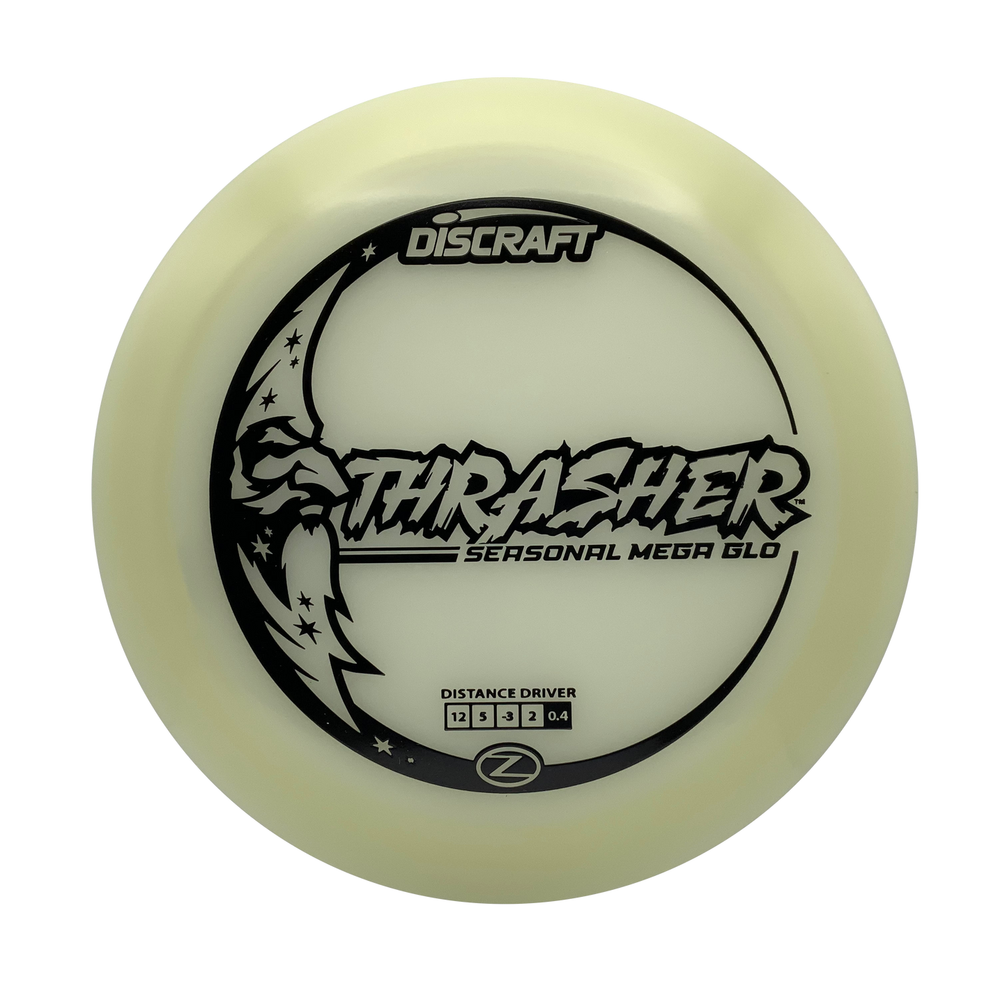 Discraft Thrasher - Mega Glo Z Mega Glo Z #9 - 167-169 - Astro Discs TX - Houston Disc Golf