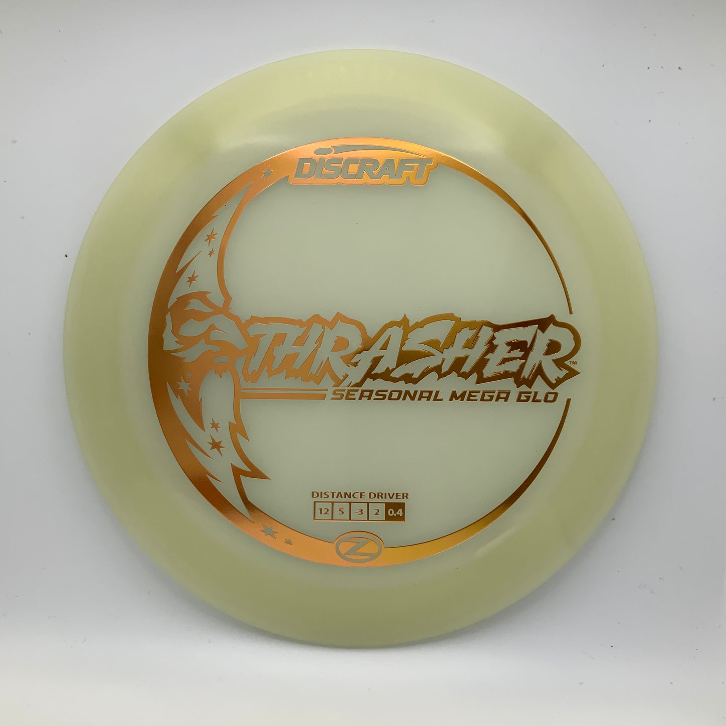 Discraft Thrasher - Mega Glo Z Mega Glo Z #11 - 170-172 - Astro Discs TX - Houston Disc Golf