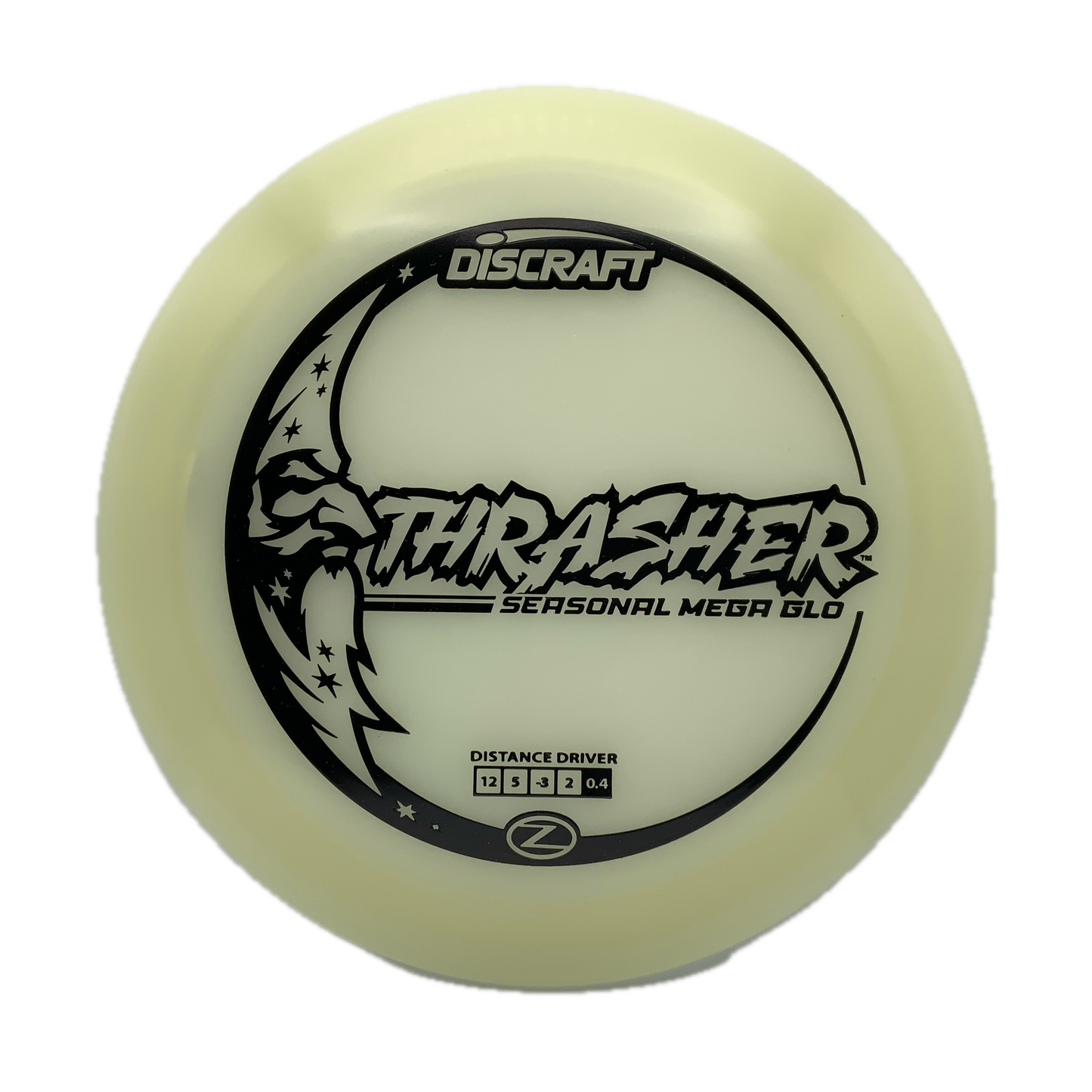 Discraft Thrasher - Mega Glo Z Mega Glo Z #13 - 170-172 - Astro Discs TX - Houston Disc Golf
