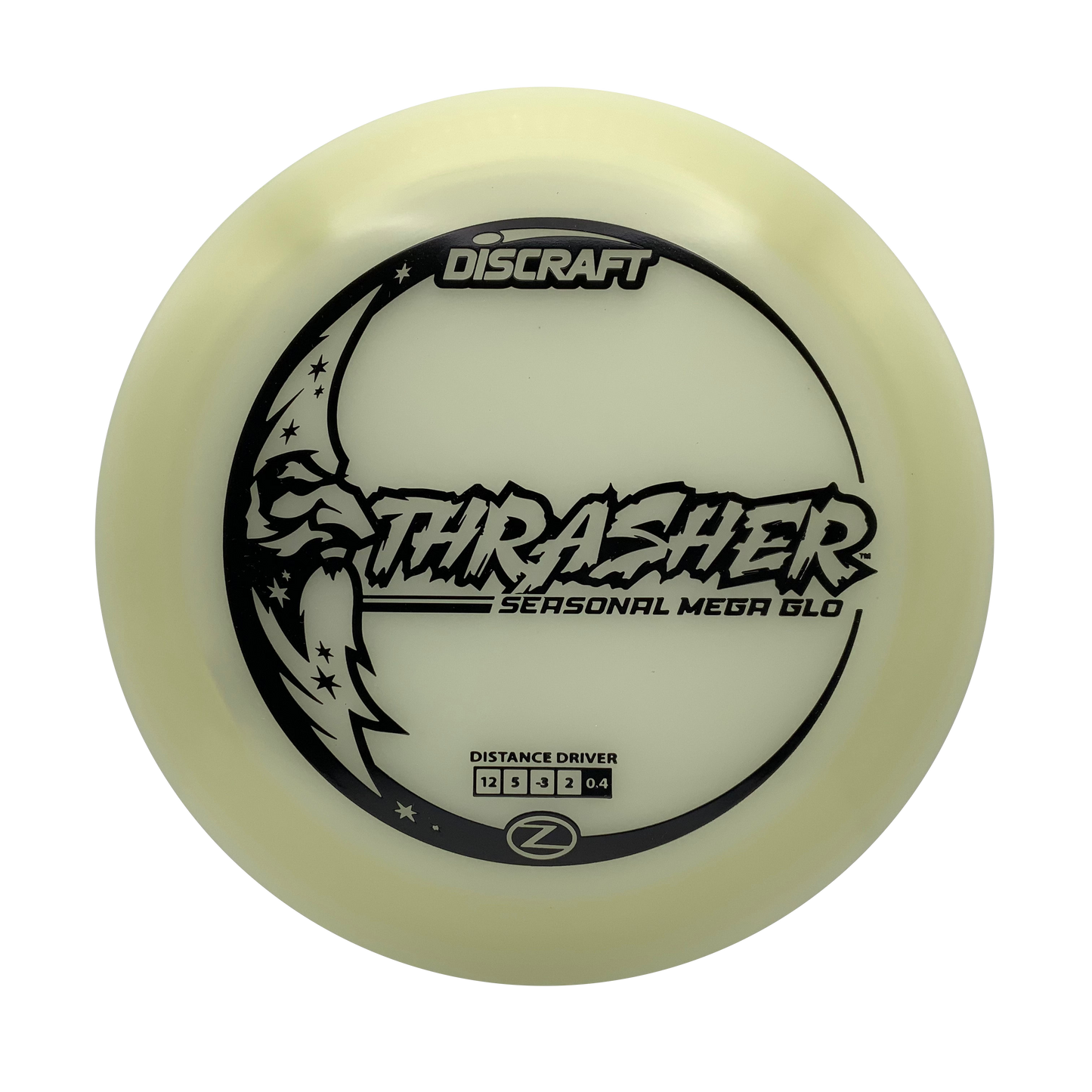 Discraft Thrasher - Mega Glo Z Mega Glo Z #14 - 170-172 - Astro Discs TX - Houston Disc Golf