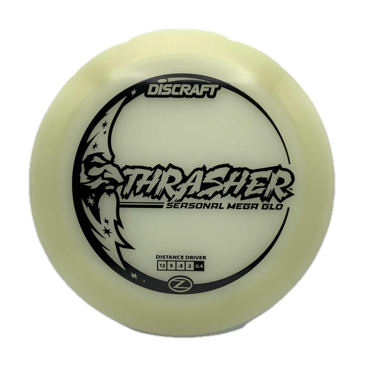 Discraft Thrasher - Mega Glo Z Mega Glo Z #15 - 170-172 - Astro Discs TX - Houston Disc Golf