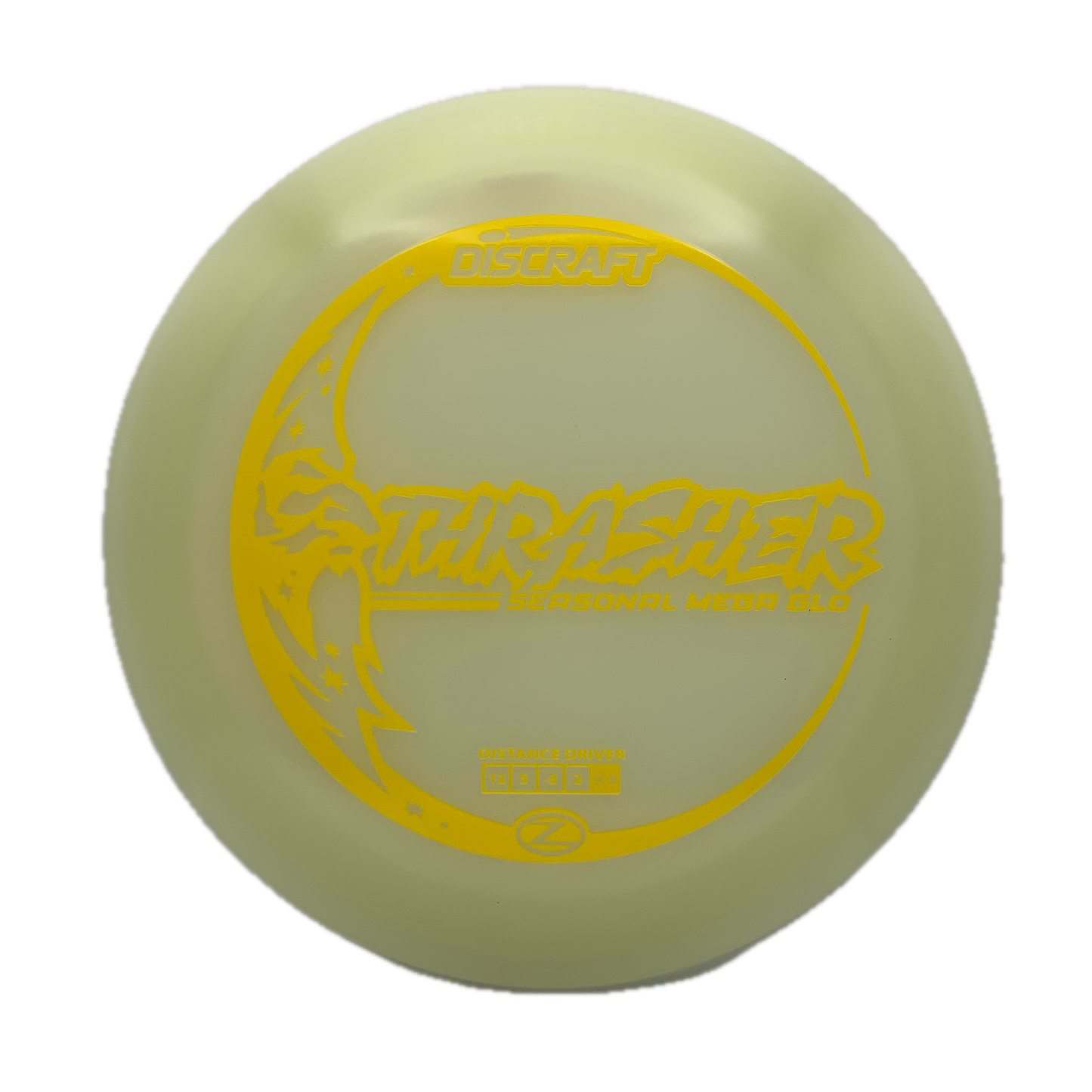 Discraft Thrasher - Mega Glo Z Mega Glo Z #21 - 173-174 - Astro Discs TX - Houston Disc Golf
