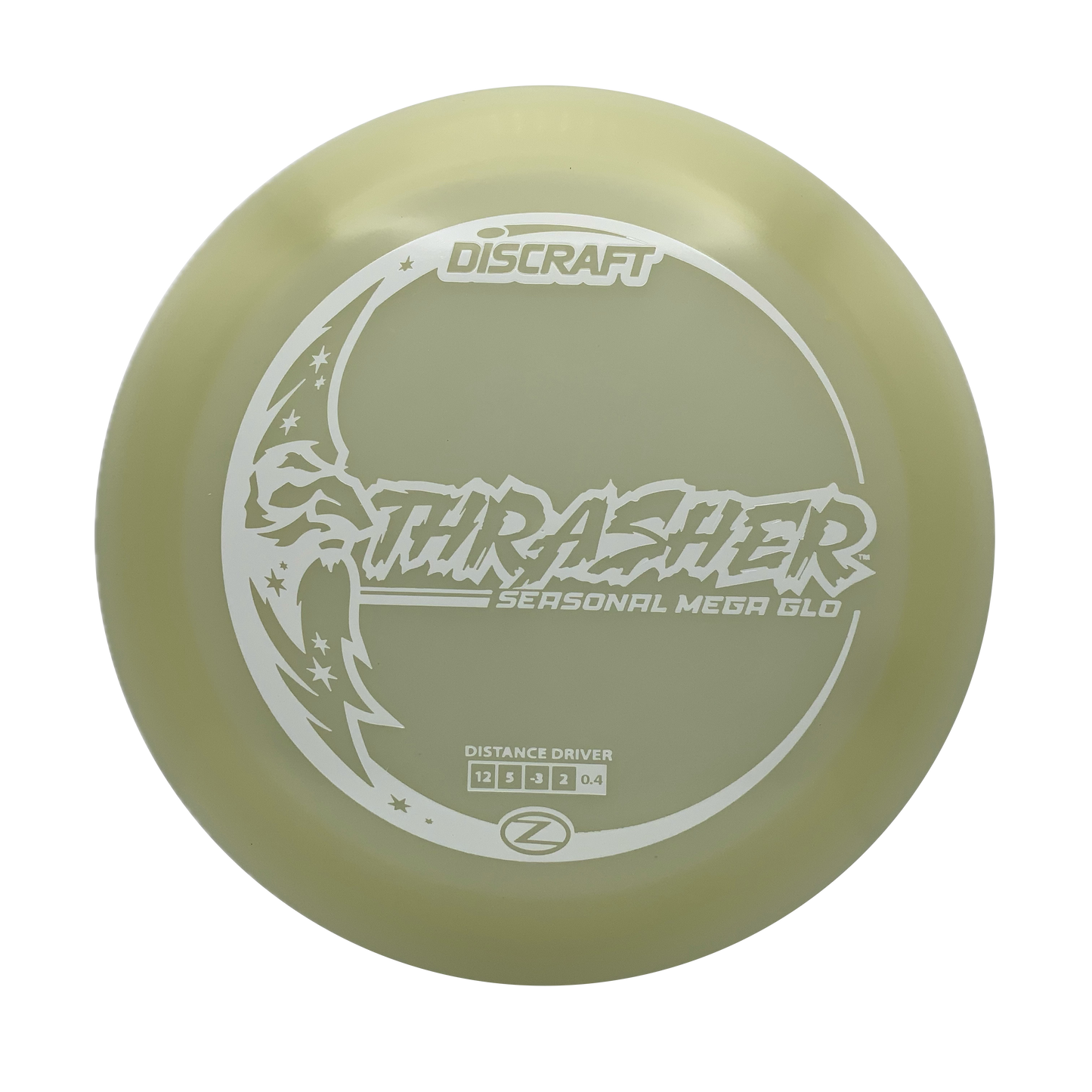 Discraft Thrasher - Mega Glo Z Mega Glo Z #22 - 173-174 - Astro Discs TX - Houston Disc Golf