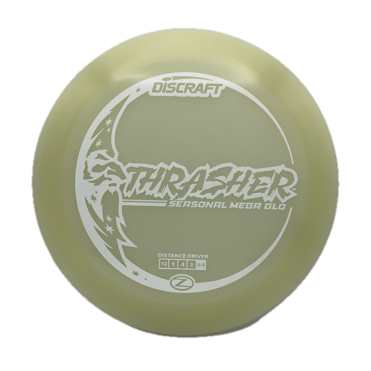 Discraft Thrasher - Mega Glo Z Mega Glo Z #22 - 173-174 - Astro Discs TX - Houston Disc Golf