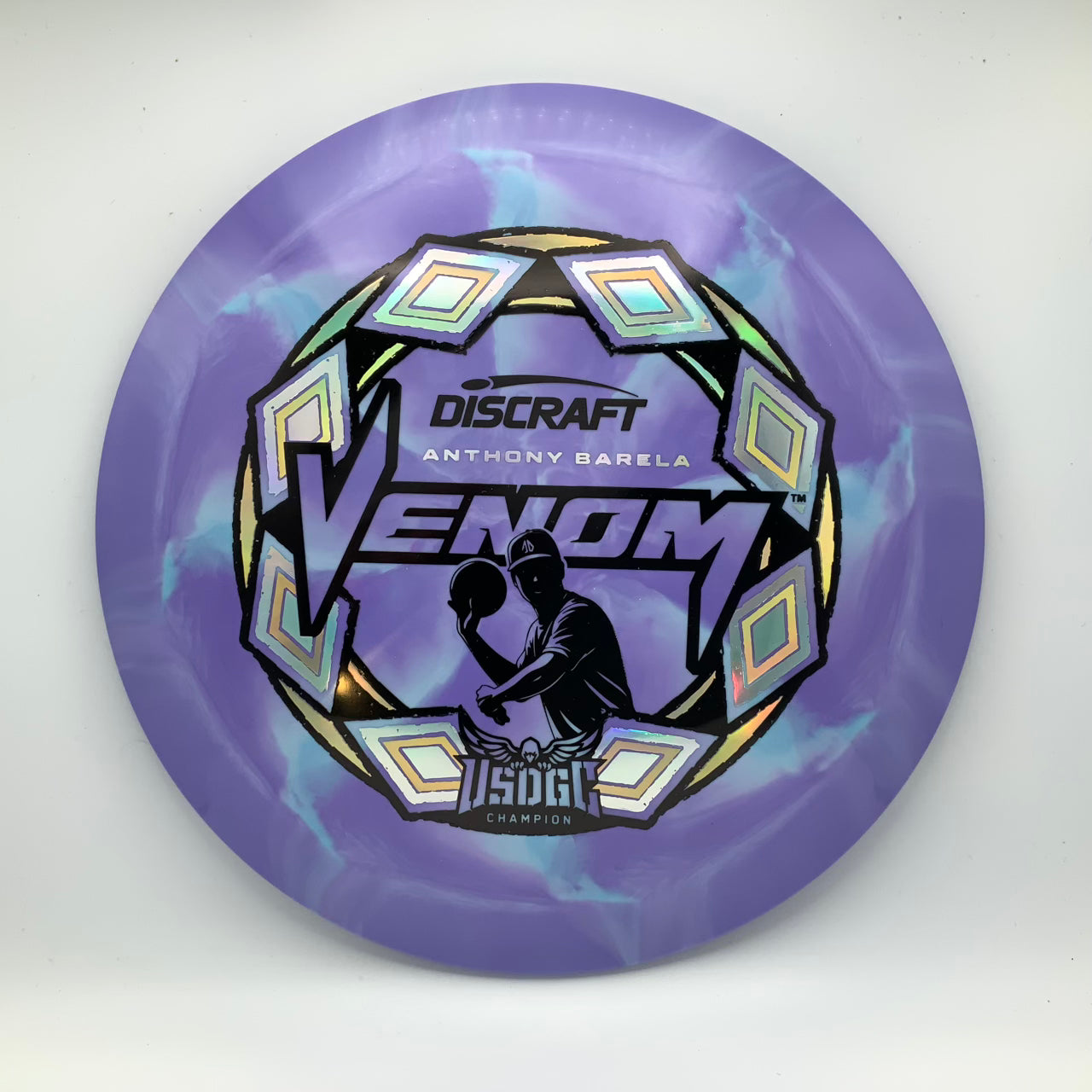 Discraft Venom - 2025 USDGC Anthony Barela Pop Top Swirl #19 - 170-172 - Astro Discs TX - Houston Disc Golf
