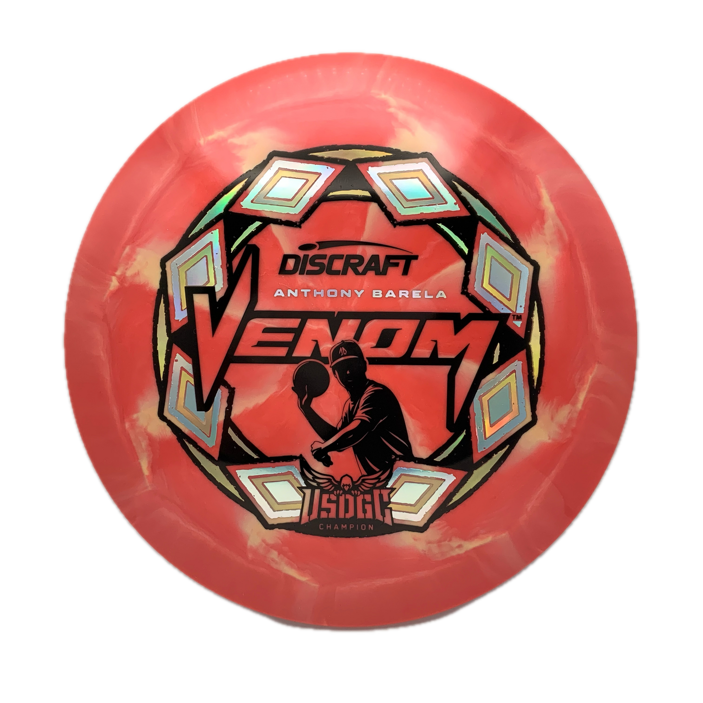 Discraft Venom - 2025 USDGC Anthony Barela Pop Top Swirl #21 - 170-172 - Astro Discs TX - Houston Disc Golf