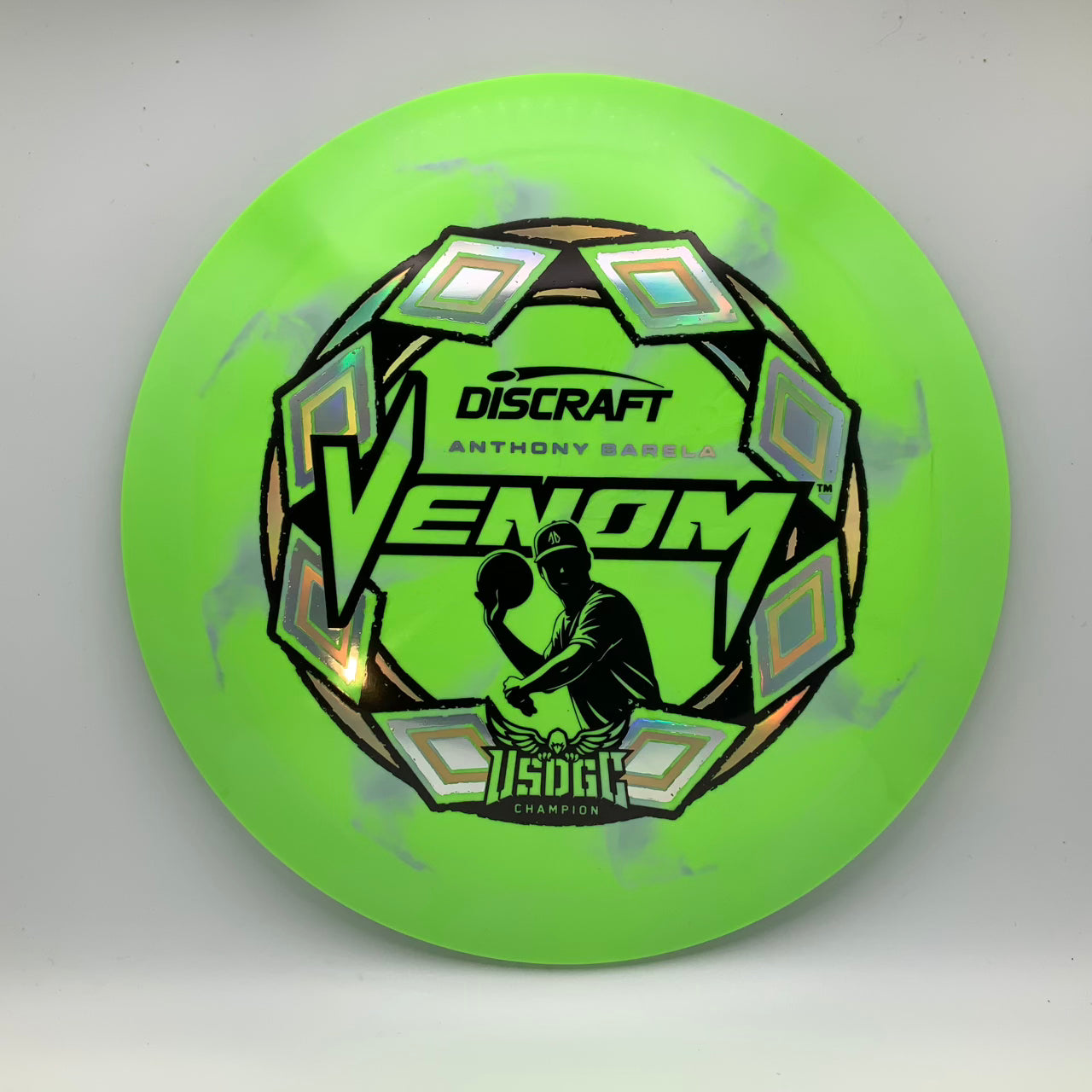 Discraft Venom - 2025 USDGC Anthony Barela Pop Top Swirl #22 - 170-172 - Astro Discs TX - Houston Disc Golf