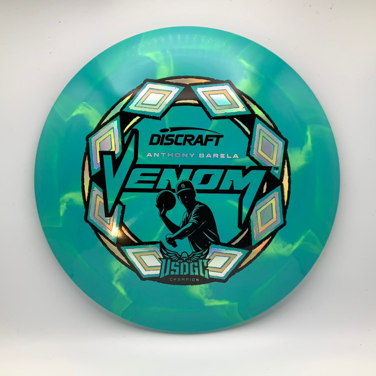 Discraft Venom - 2025 USDGC Anthony Barela Pop Top Swirl #23 - 170-172 - Astro Discs TX - Houston Disc Golf