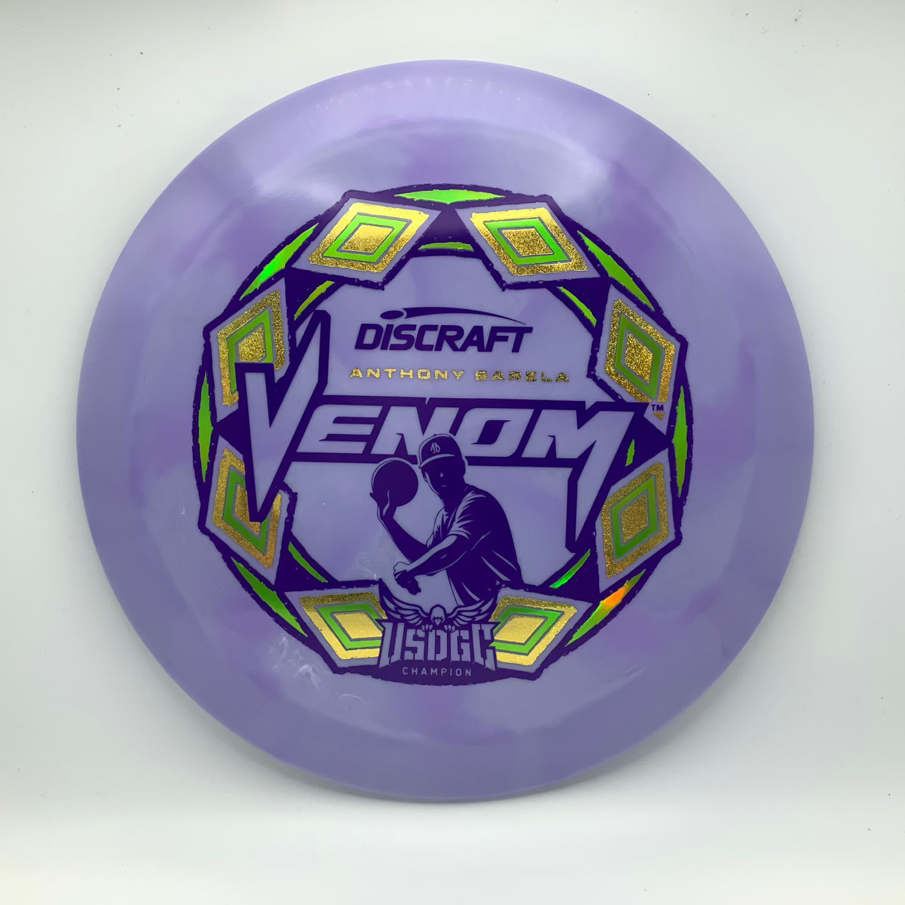 Discraft Venom - 2025 USDGC Anthony Barela Pop Top Swirl #24 - 170-172 - Astro Discs TX - Houston Disc Golf