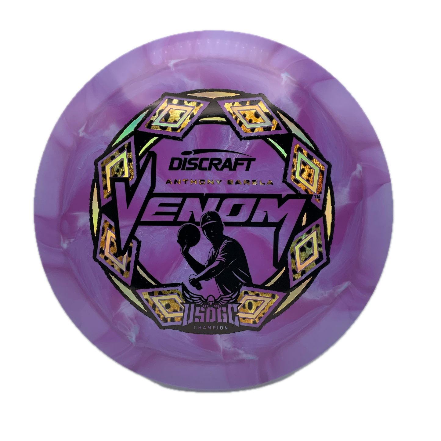 Discraft Venom - 2025 USDGC Anthony Barela Pop Top Swirl #27 - 170-172 - Astro Discs TX - Houston Disc Golf