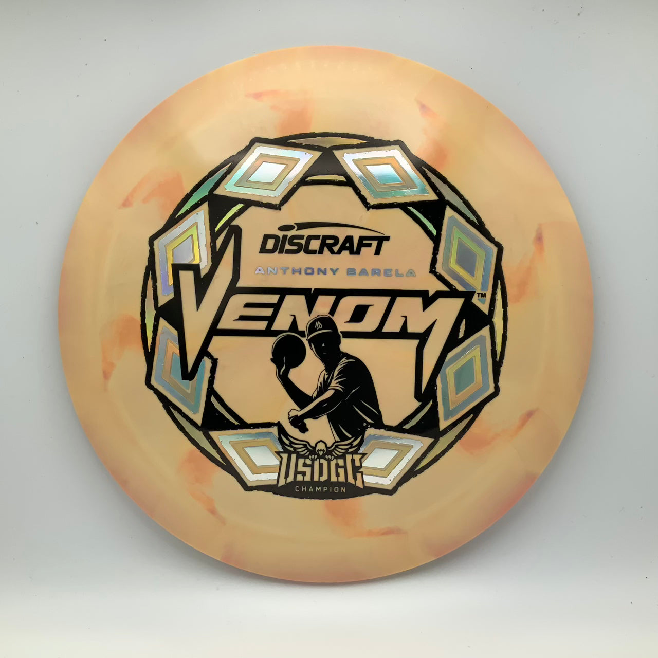 Discraft Venom - 2025 USDGC Anthony Barela Pop Top Swirl #29 - 173-174 - Astro Discs TX - Houston Disc Golf