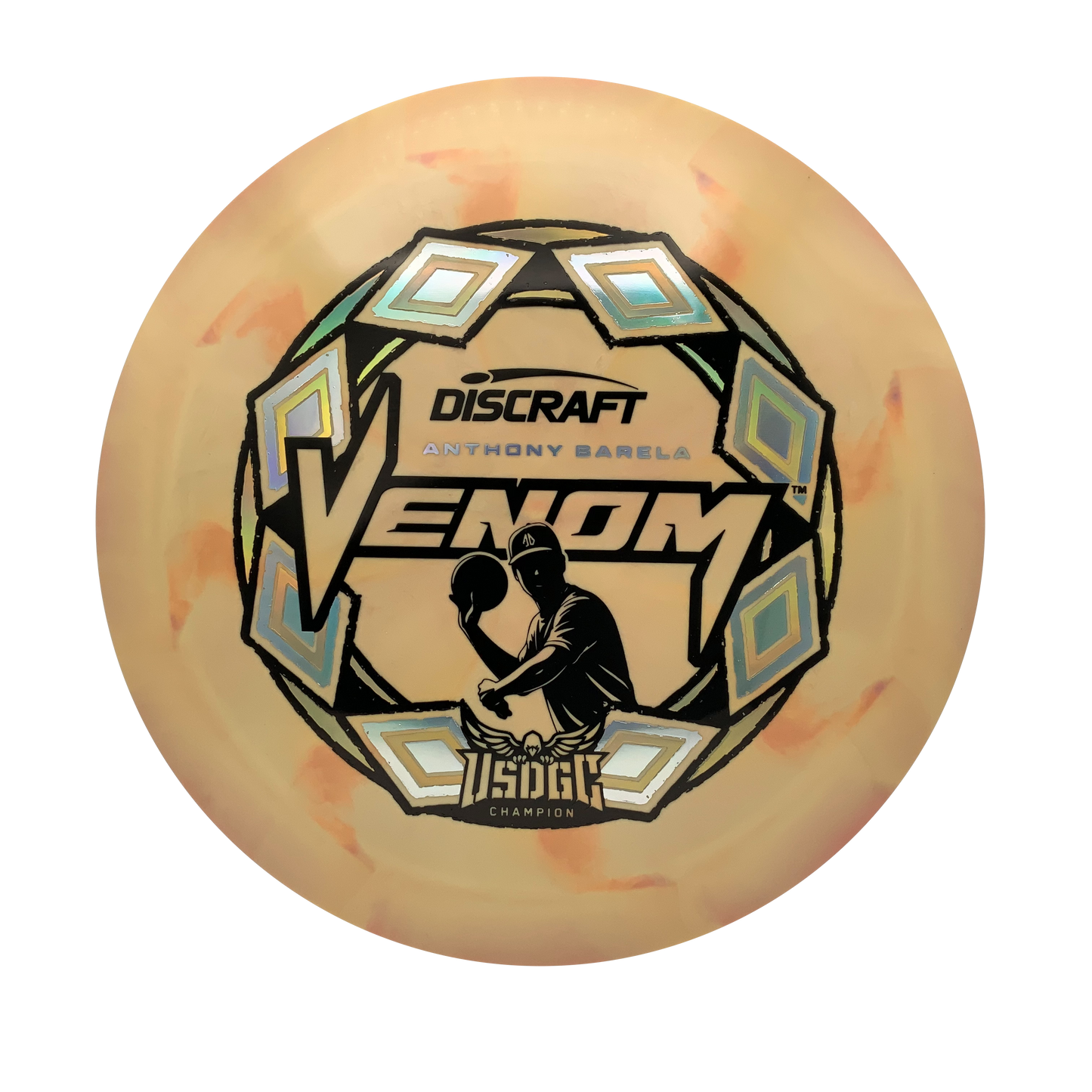 Discraft Venom - 2025 USDGC Anthony Barela Pop Top Swirl #29 - 173-174 - Astro Discs TX - Houston Disc Golf