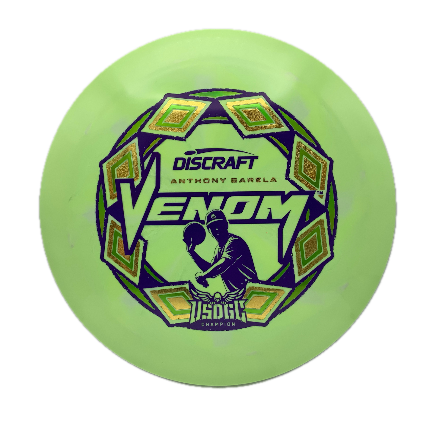 Discraft Venom - 2025 USDGC Anthony Barela Pop Top Swirl #36 - 173-174 - Astro Discs TX - Houston Disc Golf