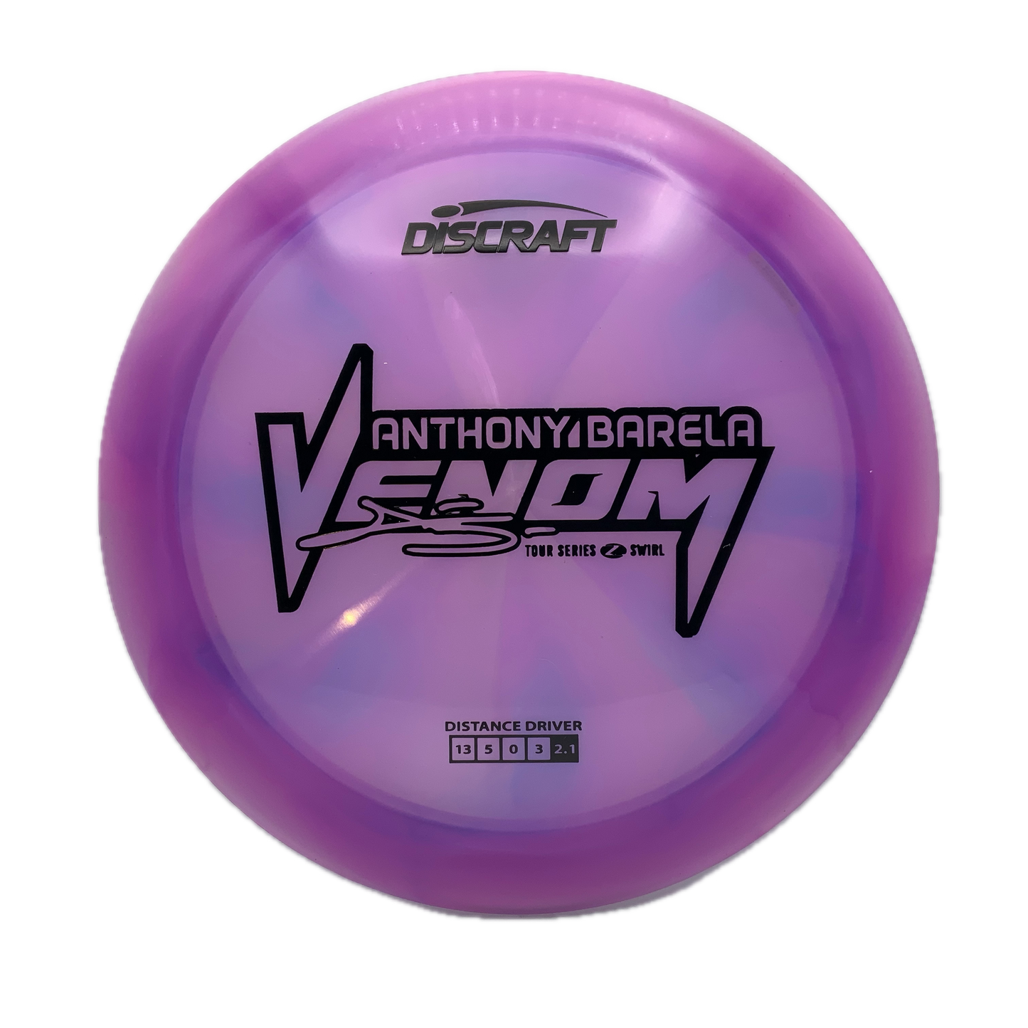 Discraft Venom - 2025 Anthony Barela Tour Series Z Swirl #11 - 173-174 - Astro Discs TX - Houston Disc Golf