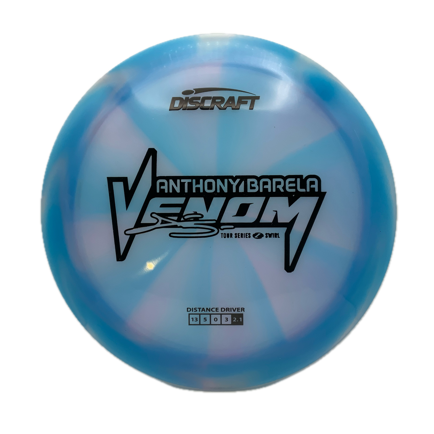 Discraft Venom - 2025 Anthony Barela Tour Series Z Swirl #13 - 173-174 - Astro Discs TX - Houston Disc Golf