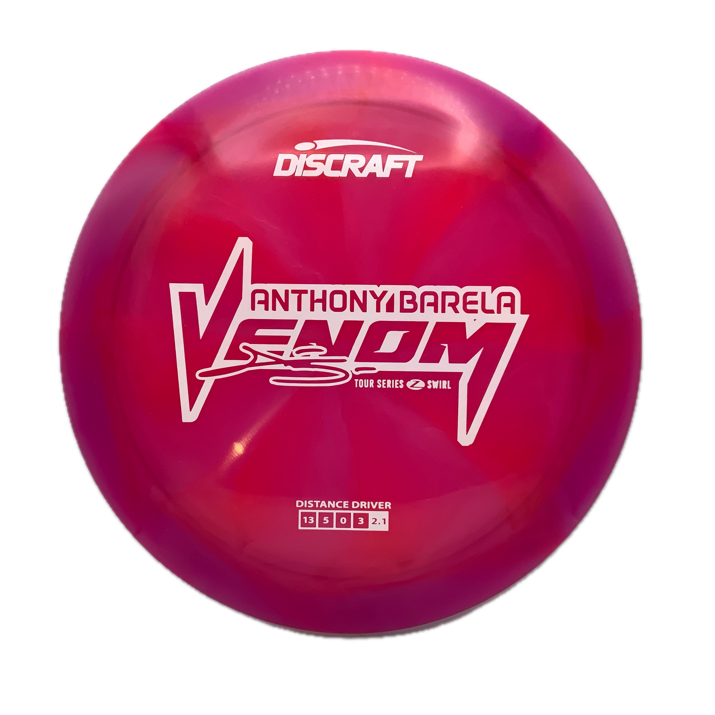 Discraft Venom - 2025 Anthony Barela Tour Series Z Swirl #14 - 173-174 - Astro Discs TX - Houston Disc Golf