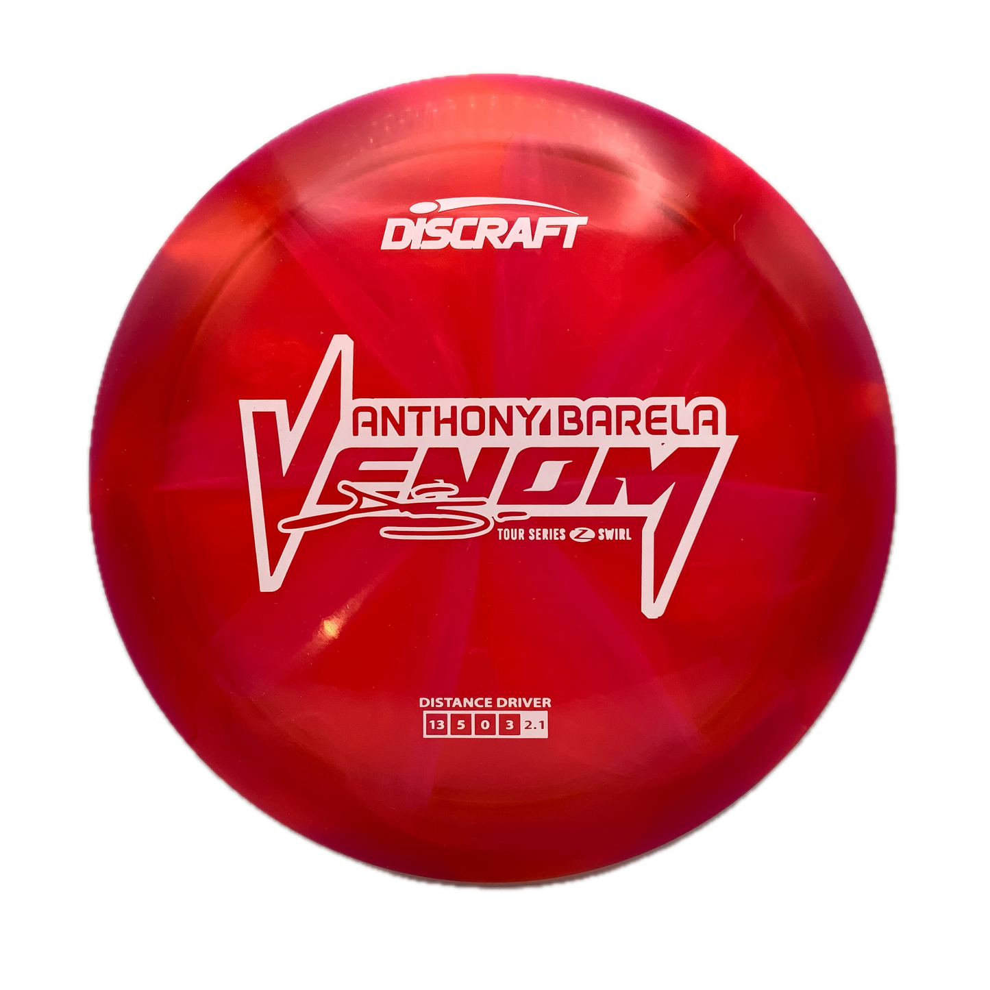 Discraft Venom - 2025 Anthony Barela Tour Series Z Swirl #15 - 173-174 - Astro Discs TX - Houston Disc Golf