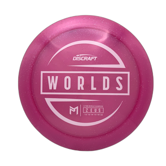 Discraft Zeus - 2024 World Championships Z Sparkle #14 - 173-174 - Astro Discs TX - Houston Disc Golf