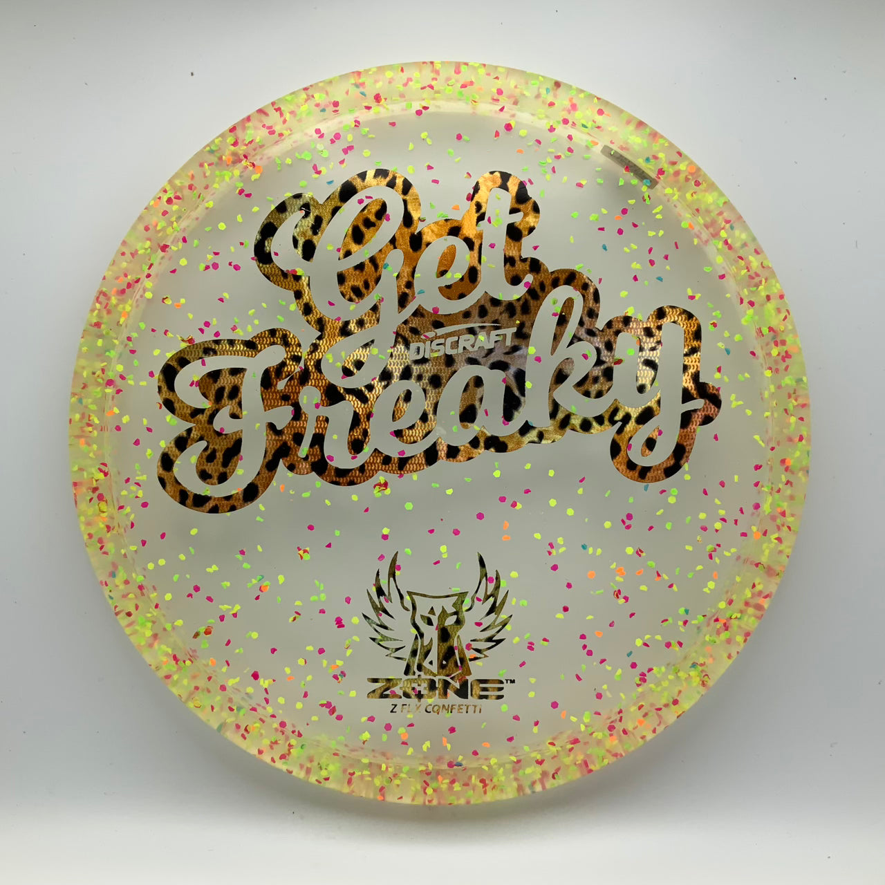 Discraft Zone - Confetti "Get Freaky" Z FLX Confetti #15 - 173-174 - Astro Discs TX - Houston Disc Golf