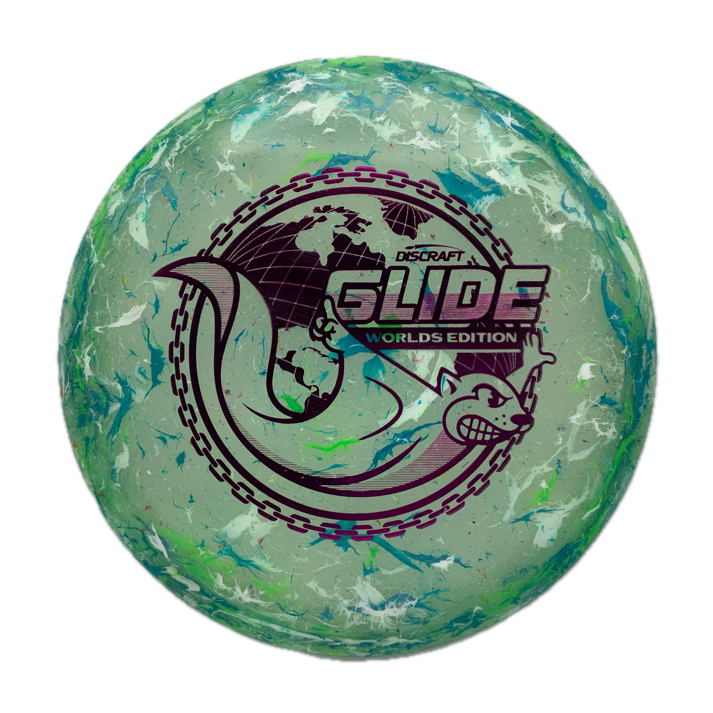Discraft Glide - 2026 Worlds Z FLX Jawbreaker #10 - 175-176 - Astro Discs TX - Houston Disc Golf