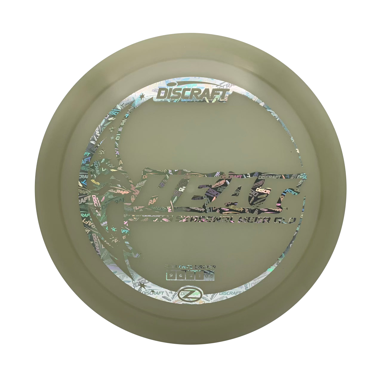 Discraft Heat - Mega Glo Z MegaGlo #9 - 167-169 - Astro Discs TX - Houston Disc Golf