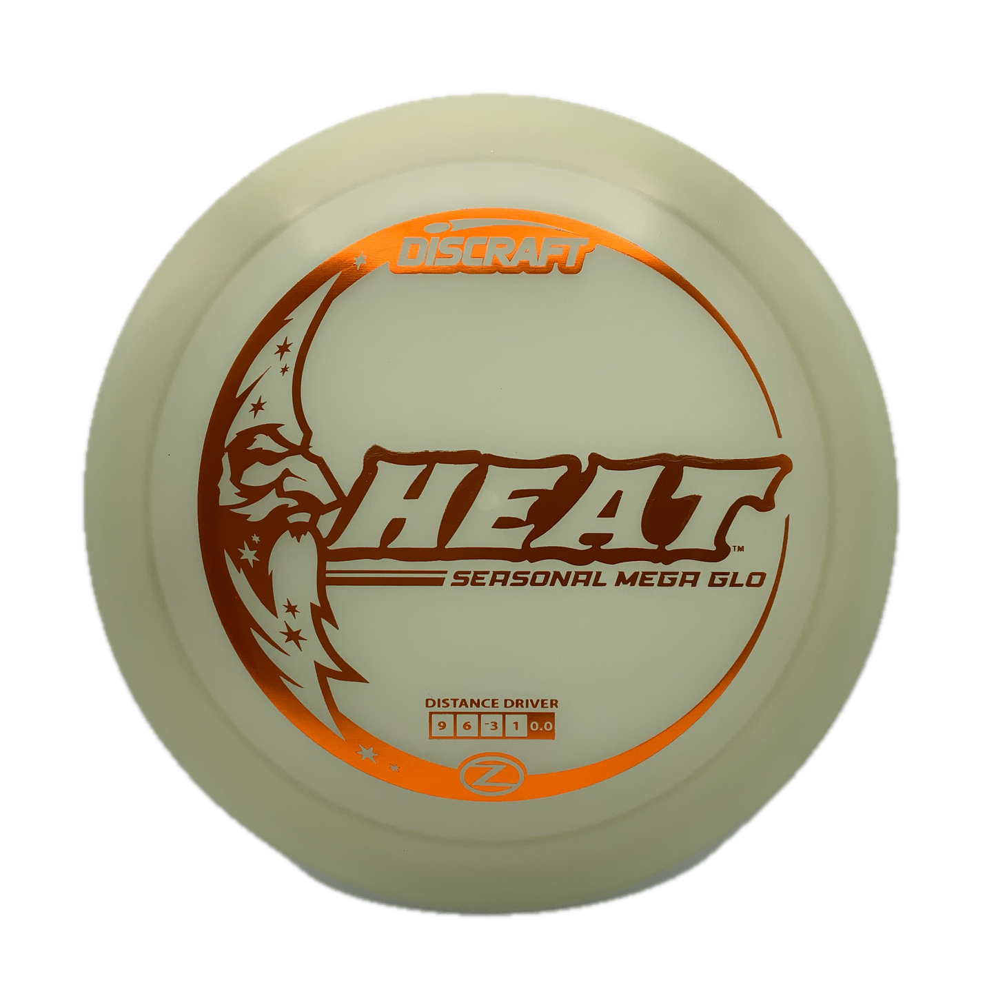 Discraft Heat - Mega Glo Z MegaGlo #10 - 167-169 - Astro Discs TX - Houston Disc Golf
