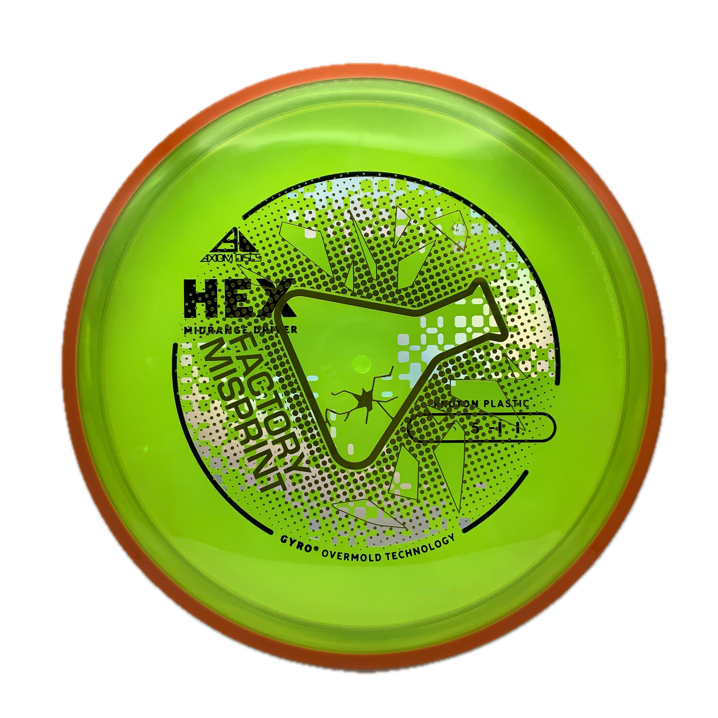 Axiom Axiom Lab 2nd/Misprint Proton #56 - Hex - 176 - Astro Discs TX - Houston Disc Golf