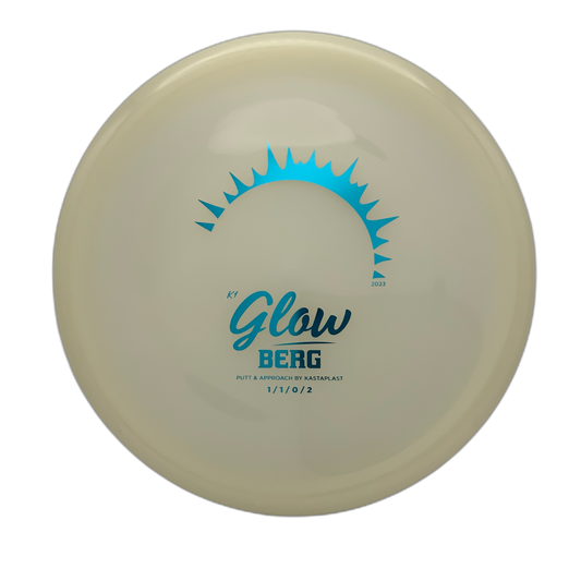 Kastaplast Berg - Glow K1 Glow Blue Stamp 2 - 173 - Astro Discs TX - Houston Disc Golf