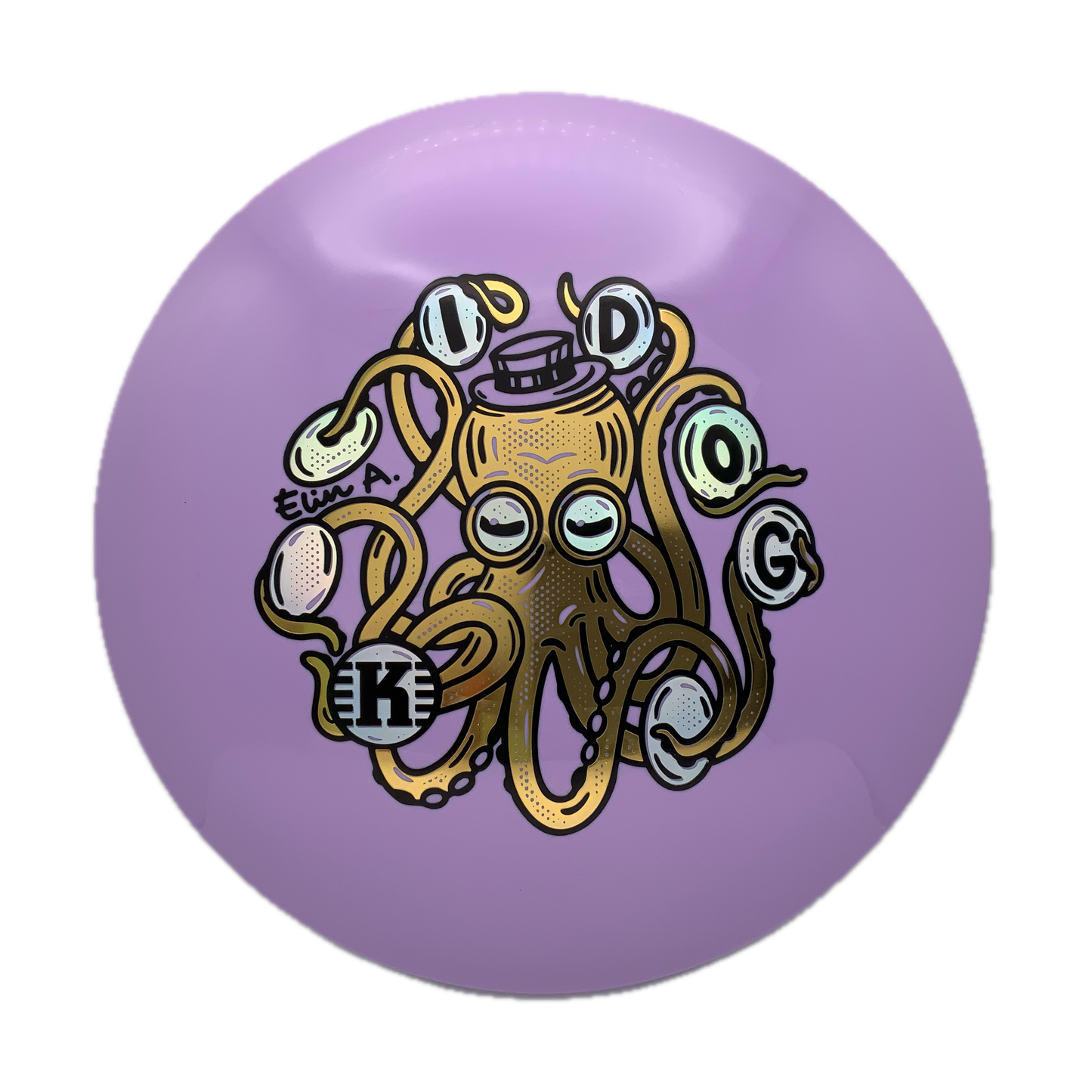 Kastaplast Idog - Collab Elin A Triple Foil K1 #14 - 176 - Astro Discs TX - Houston Disc Golf