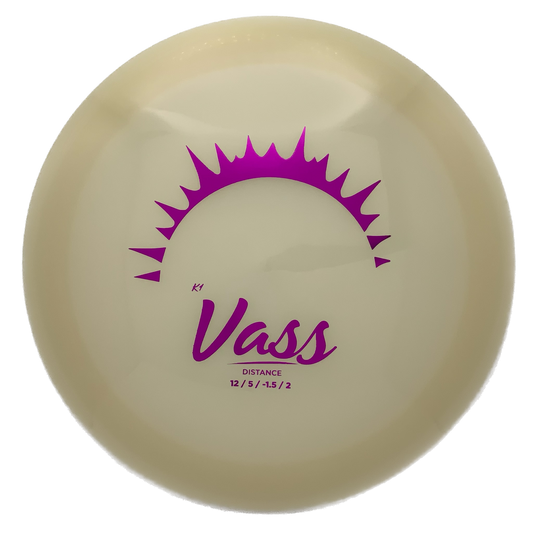 Kastaplast Vass - Glow K1 Glow Pink 1 - 176 - Astro Discs TX - Houston Disc Golf