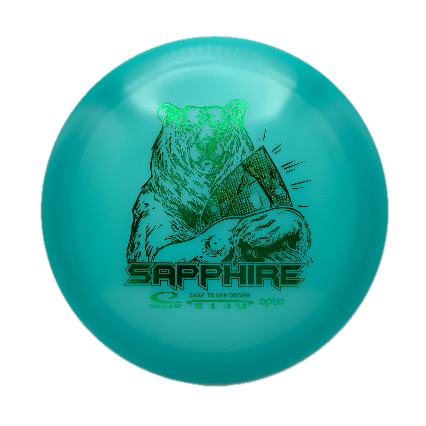 Latitude Sapphire - Opto Moonshine Opto Glow #3 - 163 - Astro Discs TX - Houston Disc Golf