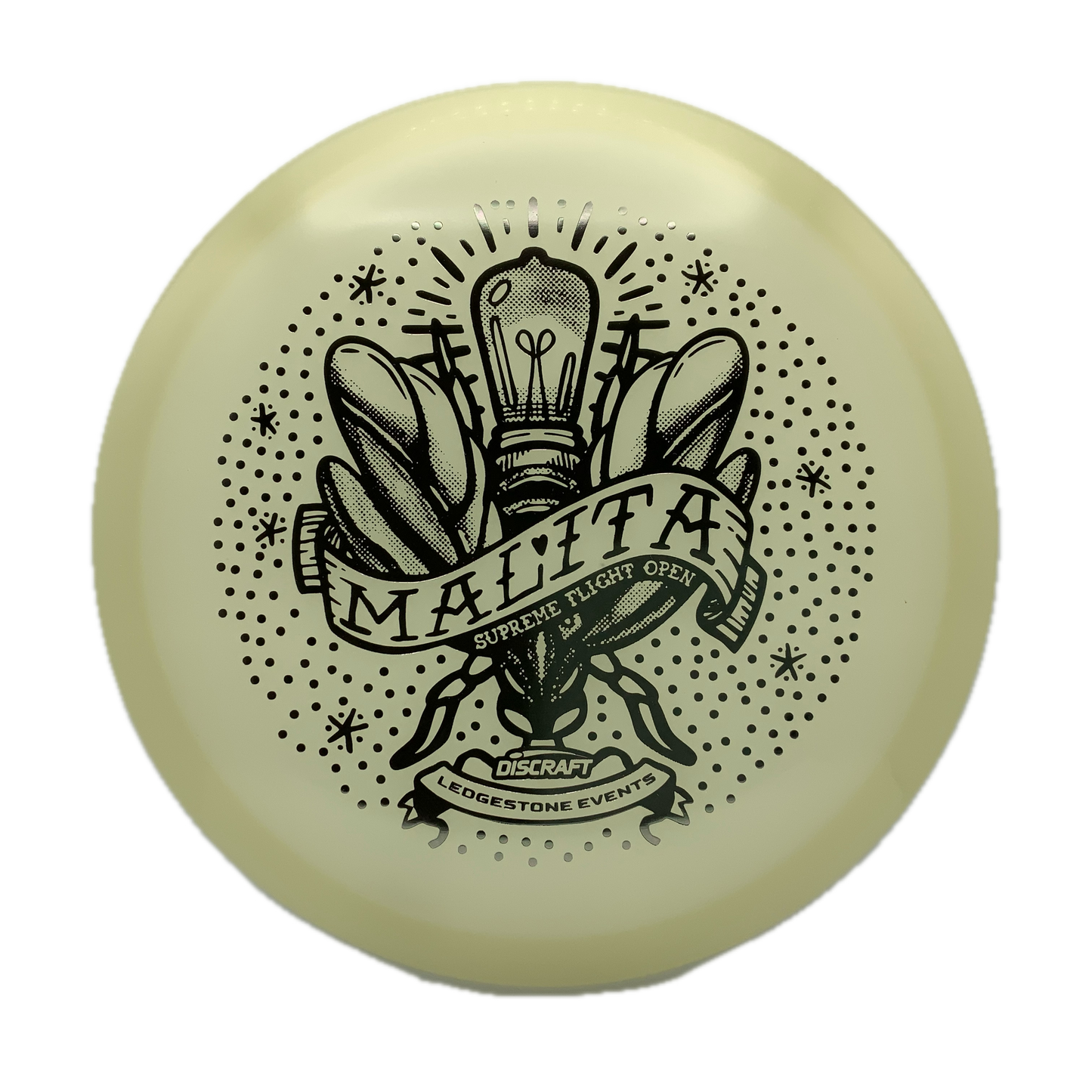 Discraft Malita - Mega Glo Mega Glo #65 - 173-174 - Astro Discs TX - Houston Disc Golf