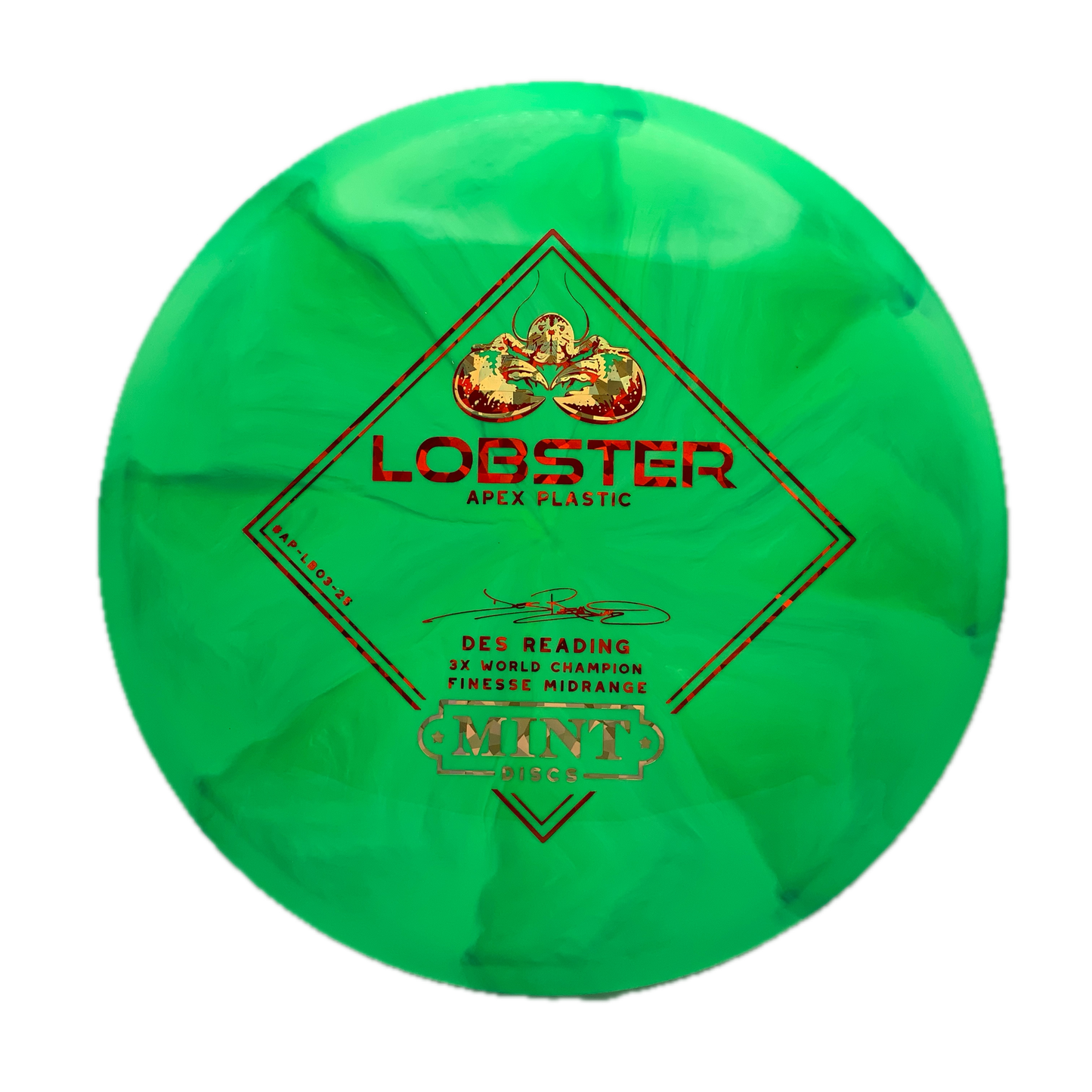 Mint Discs Lobster Apex Swirl #16 - 174 - Astro Discs TX - Houston Disc Golf