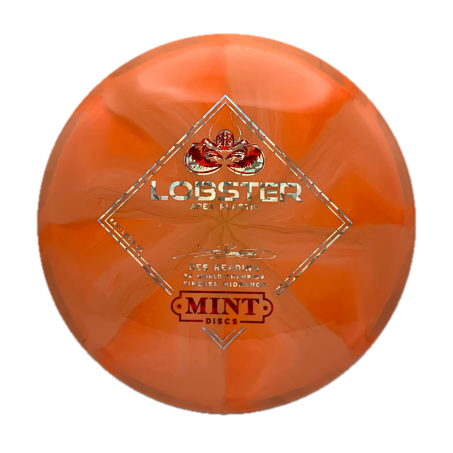 Mint Discs Lobster Apex Swirl #24 - 174 - Astro Discs TX - Houston Disc Golf
