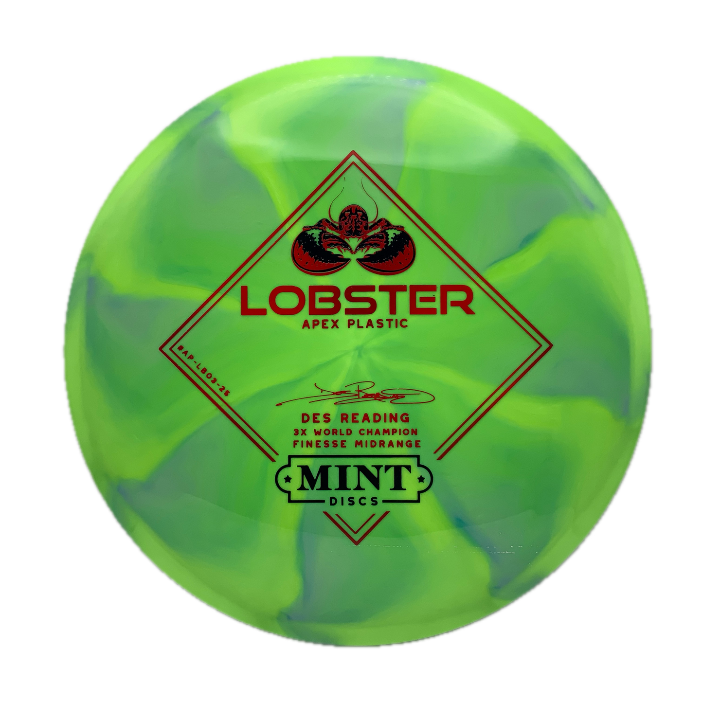Mint Discs Lobster Apex Swirl #45 - 178 - Astro Discs TX - Houston Disc Golf