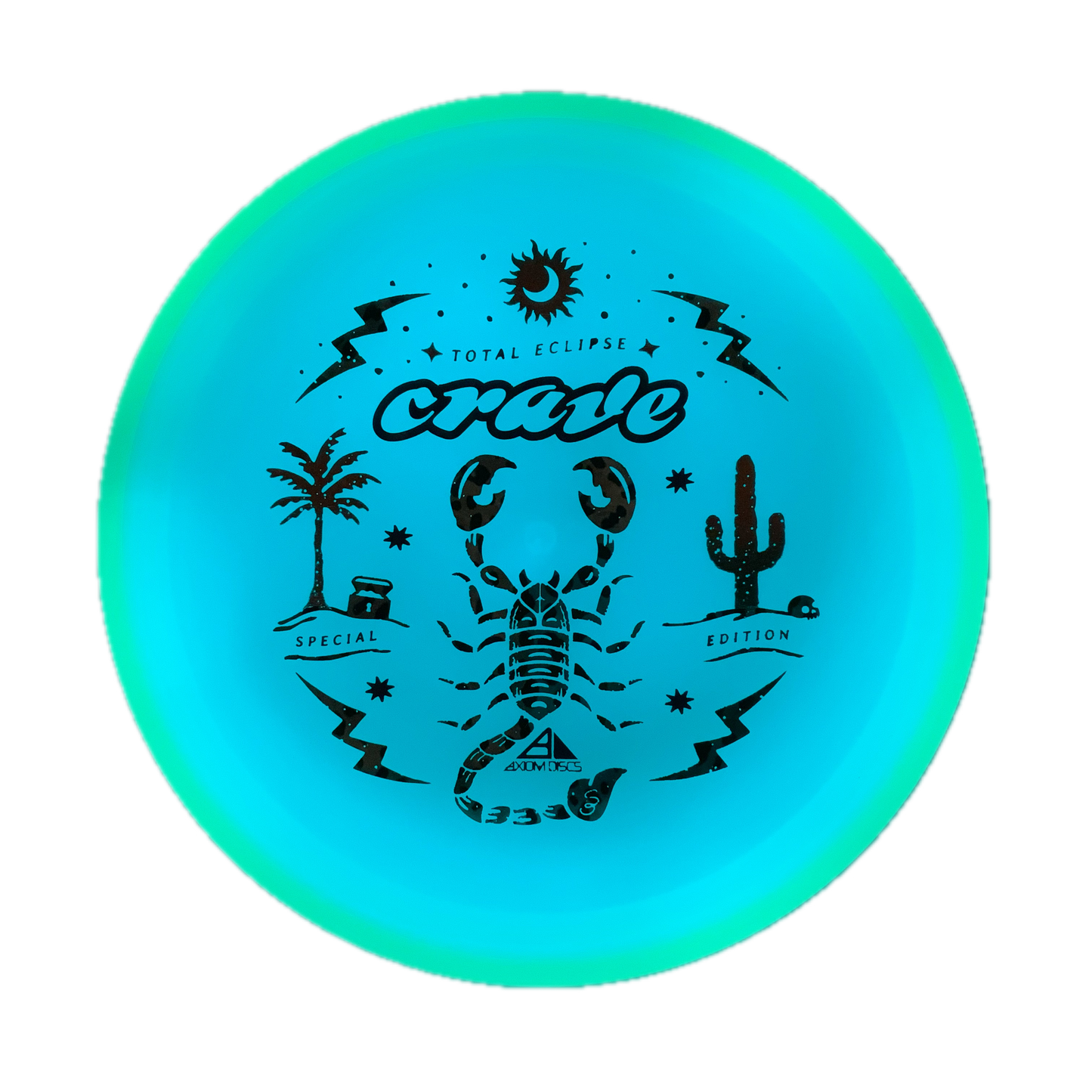 Axiom Crave - Total Eclipse - Special Edition Glow #1 - 170 - Astro Discs TX - Houston Disc Golf