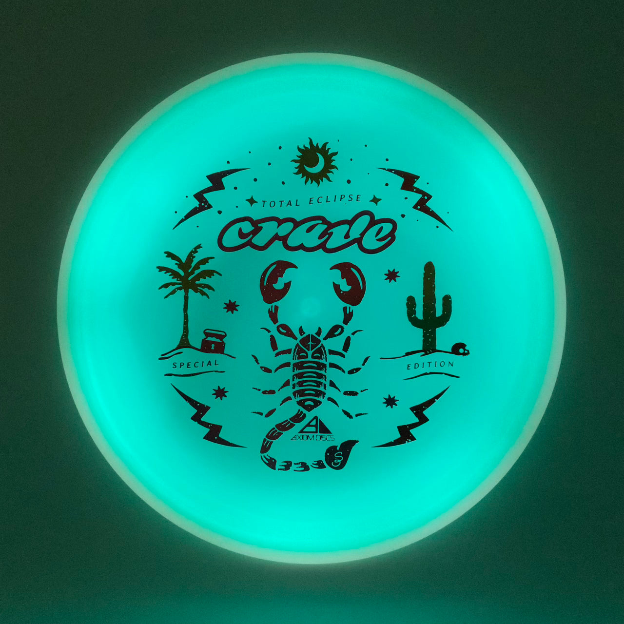 Axiom Crave - Total Eclipse - Special Edition Glow #3 - 171 - Astro Discs TX - Houston Disc Golf
