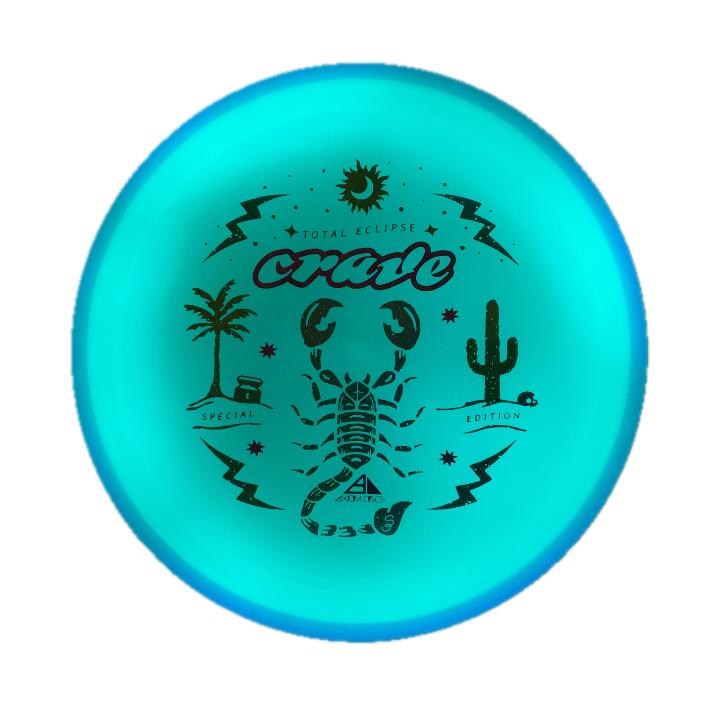 Axiom Crave - Total Eclipse - Special Edition Glow #4 - 171 - Astro Discs TX - Houston Disc Golf