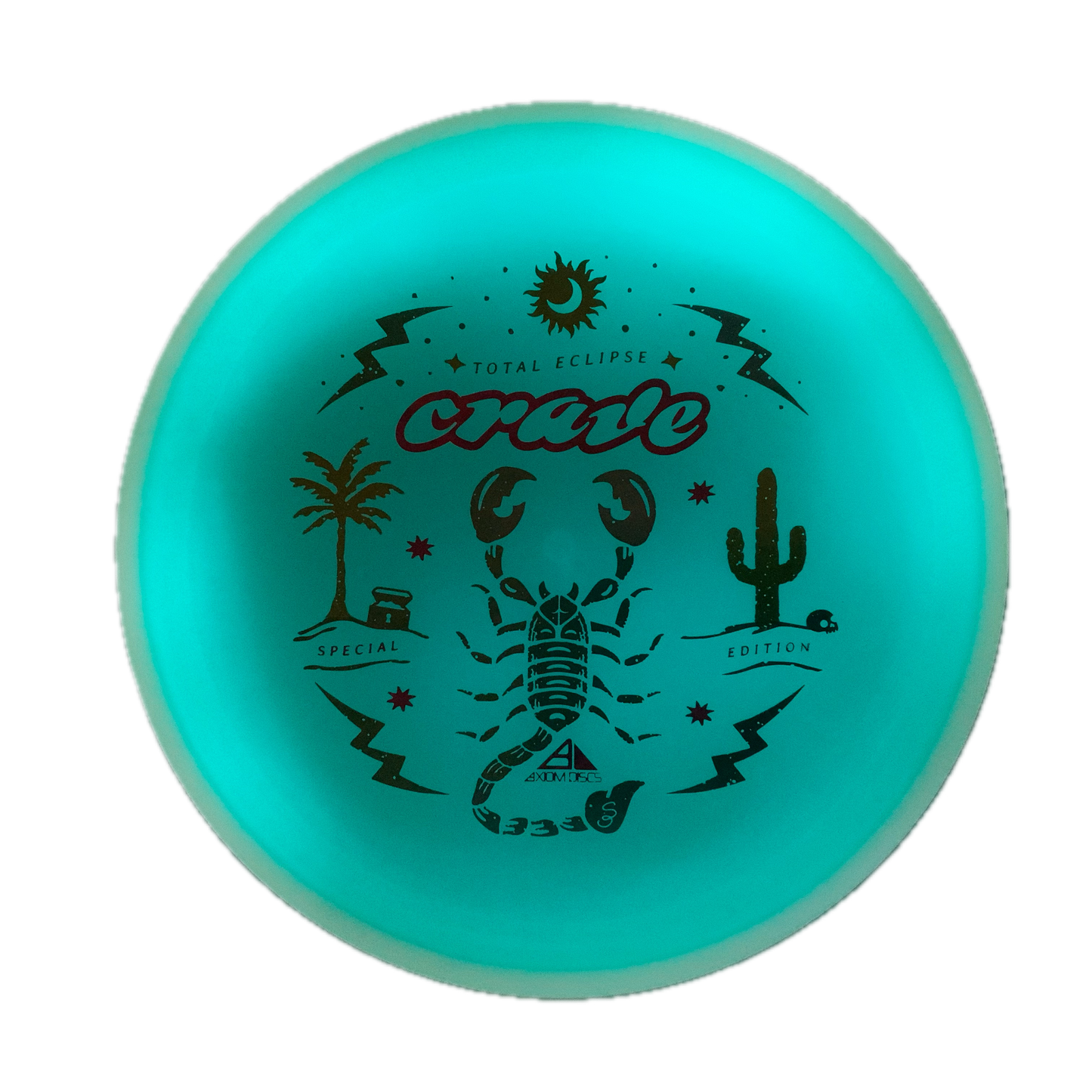 Axiom Crave - Total Eclipse - Special Edition Glow #6 - 171 - Astro Discs TX - Houston Disc Golf